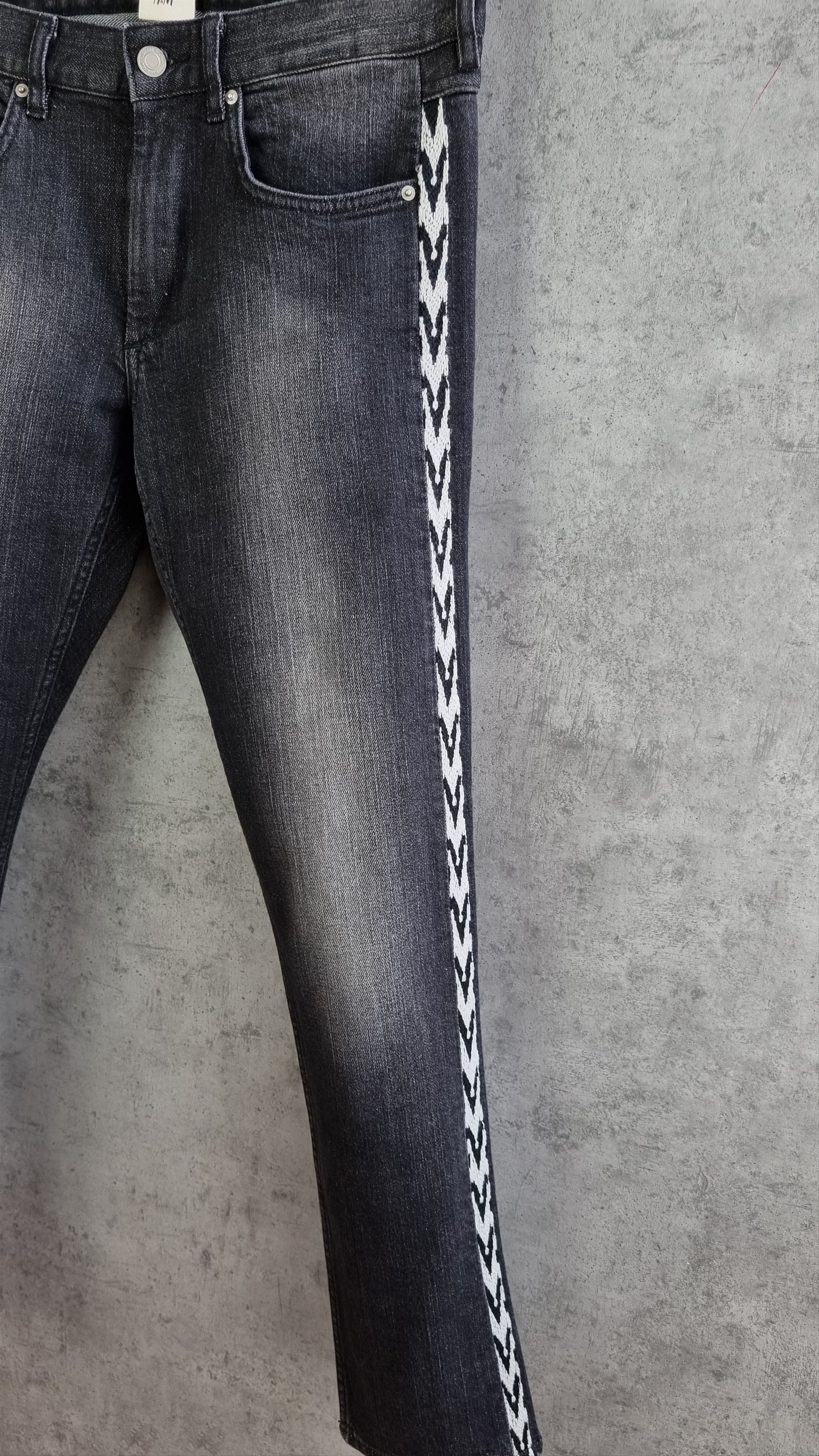 Isabel Marant Isabel Marant Faded Design Embroidery Stripes Skinny Jeans Size US 30 / EU 46 - 14 Thumbnail
