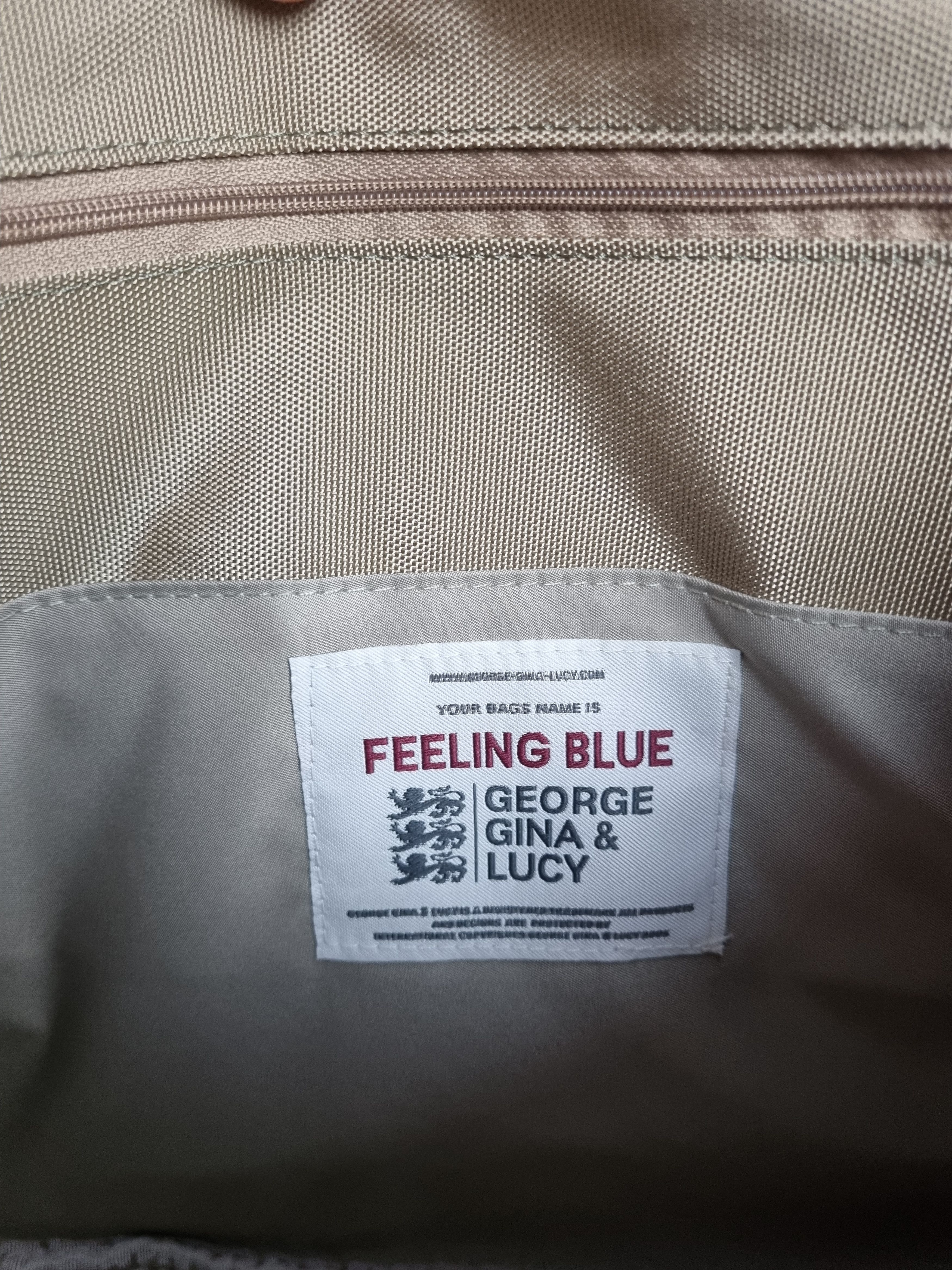 Japanese Brand GGL Multi-pockets Shoulder Bag ''Feeling Blue'' Crossbody Size ONE SIZE - 10 Thumbnail