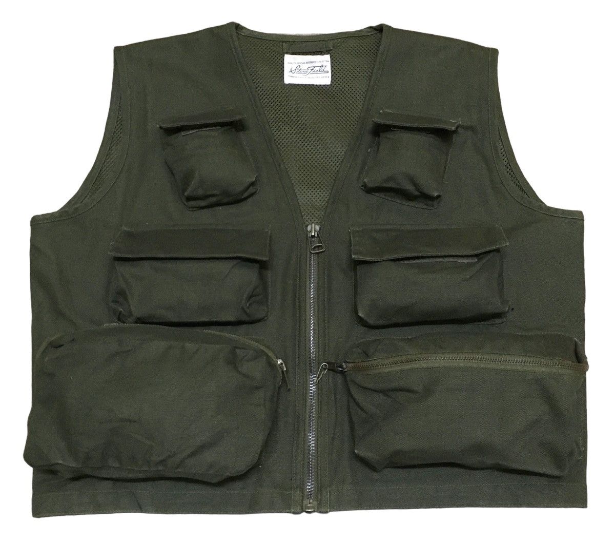 Vintage Brand Stone Field Multi Pocket Military Vests 1990s