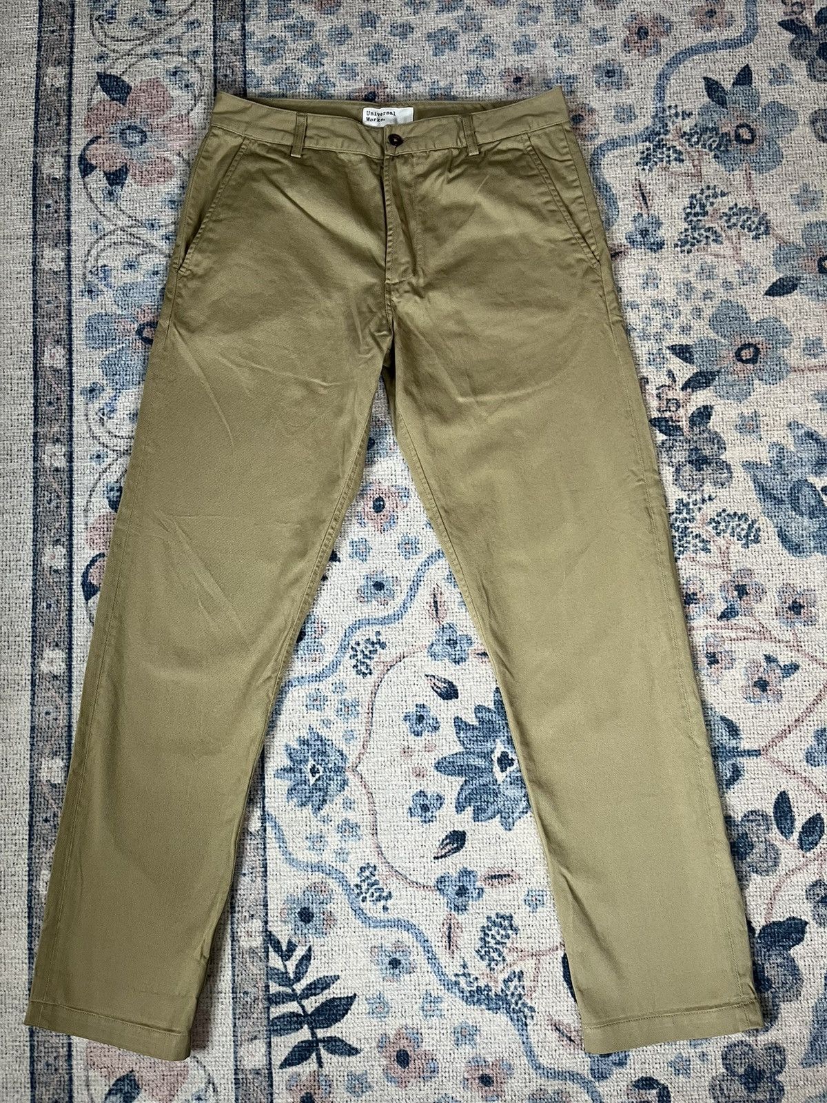 Universal Works Universal Works Chinos - Khaki Size US 32 / EU 48 - 1 Thumbnail