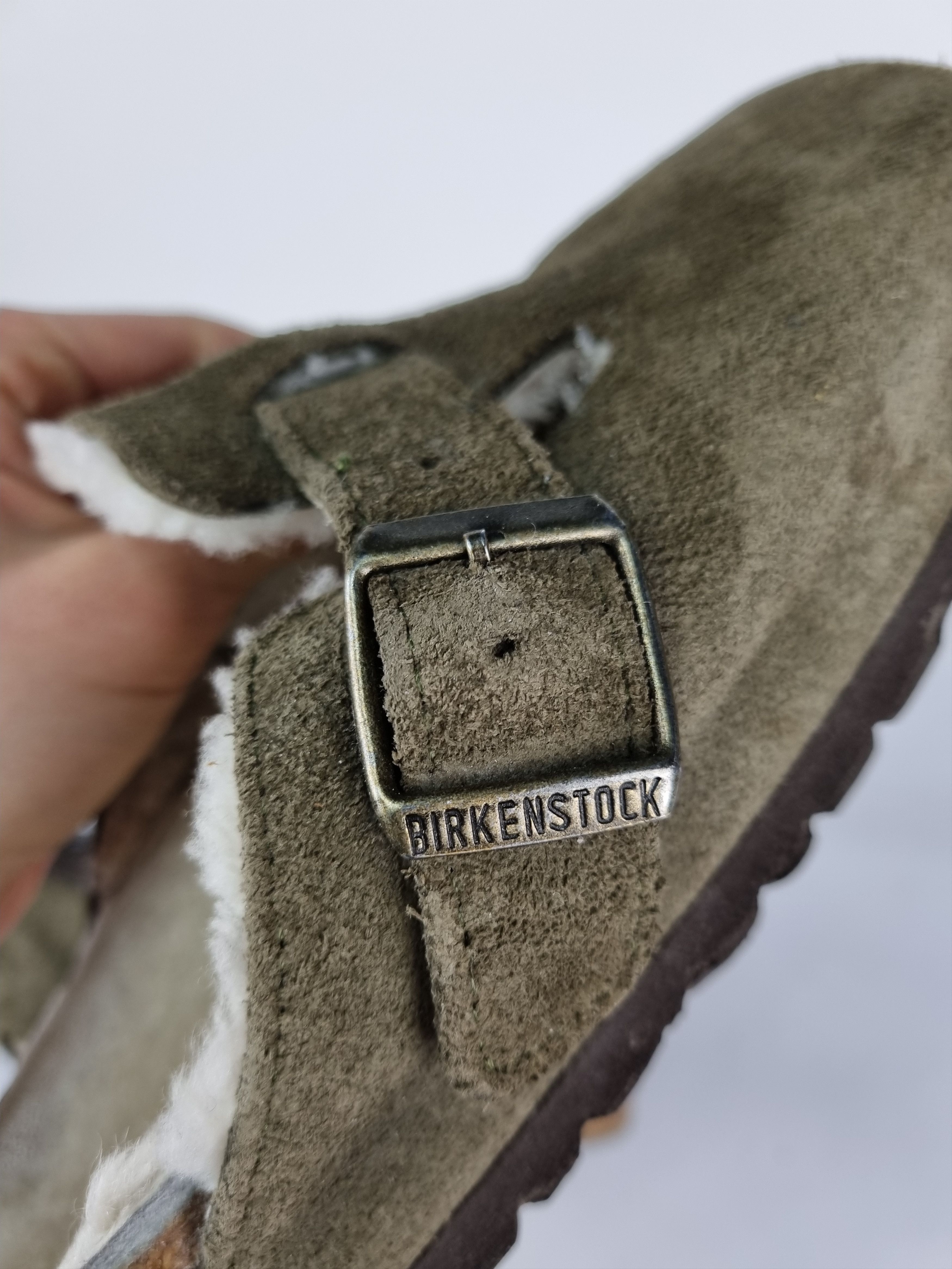 Birkenstock × Vintage Birkenstock Rare Suede Fur Inside Sandals Size US 5.5 / EU 38 - 5 Thumbnail