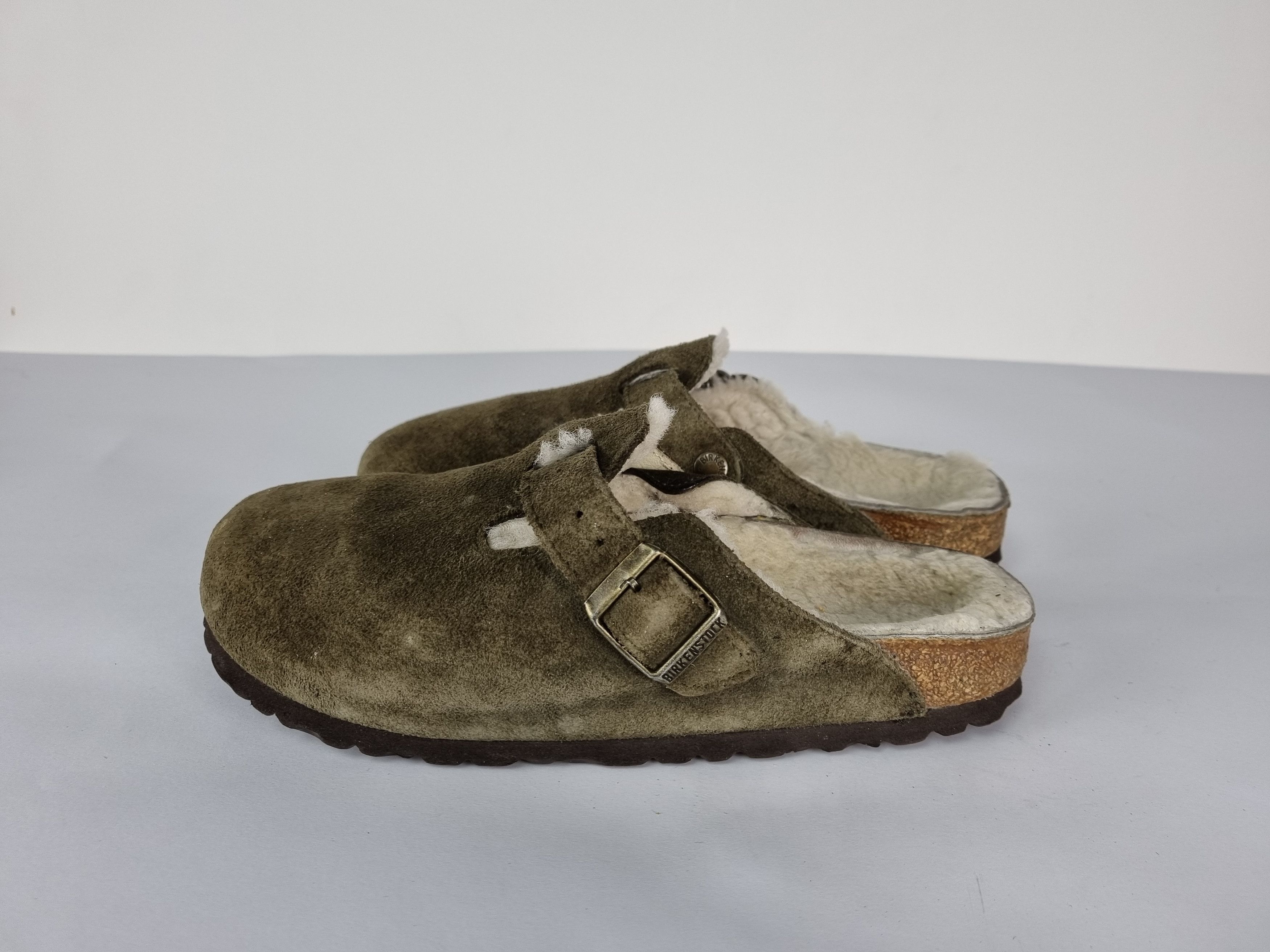 Birkenstock × Vintage Birkenstock Rare Suede Fur Inside Sandals Size US 5.5 / EU 38 - 9 Thumbnail