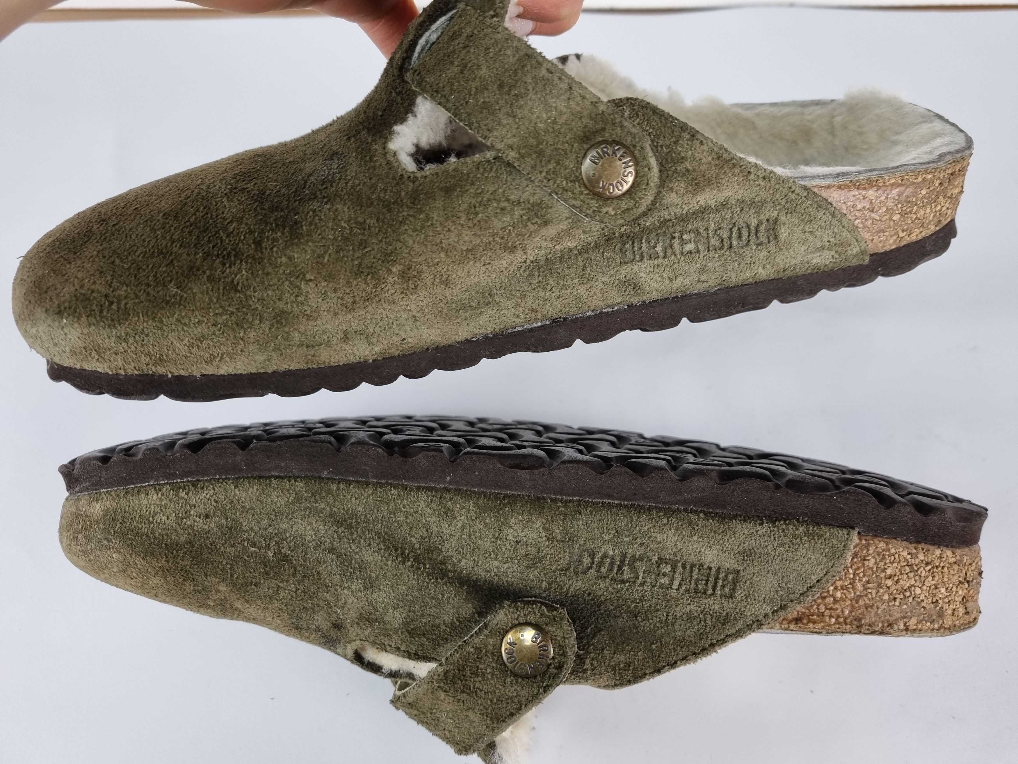 Birkenstock × Vintage Birkenstock Rare Suede Fur Inside Sandals Size US 5.5 / EU 38 - 7 Thumbnail