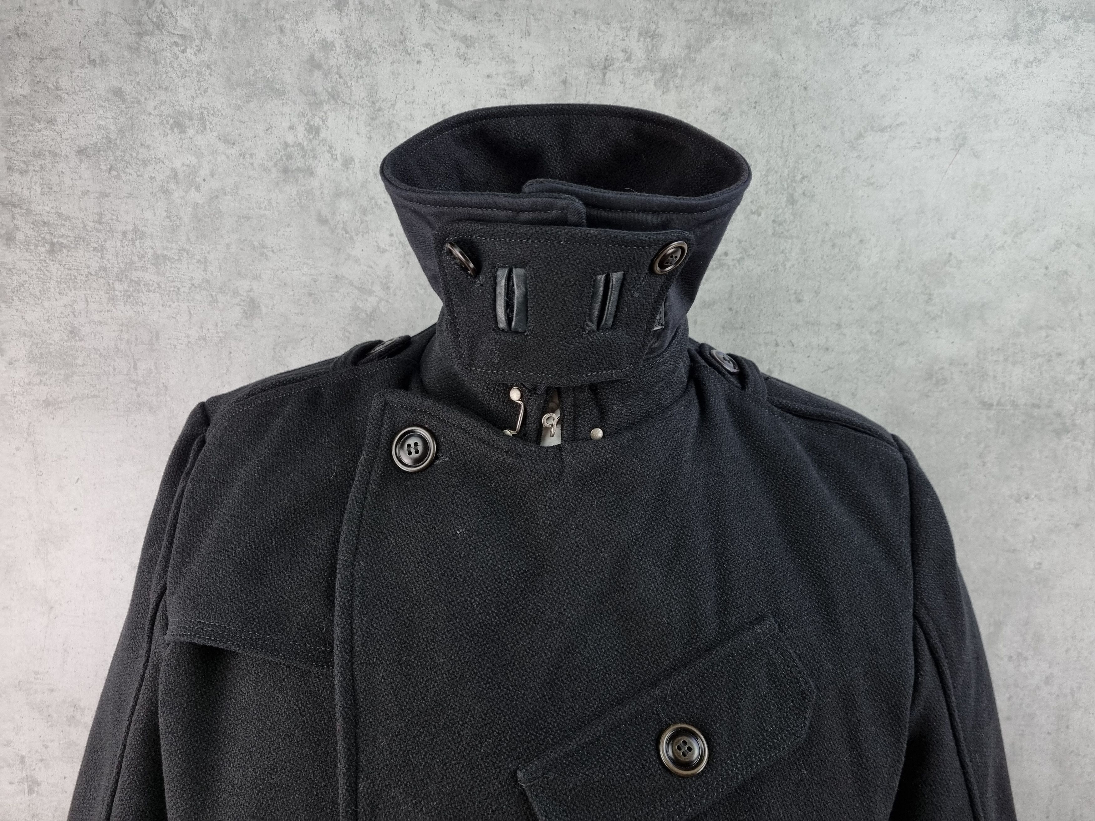 Diesel × Diesel Black Gold Diesel Double Breasted Wool Military Style Coat Size US M / EU 48-50 / 2 - 14 Thumbnail