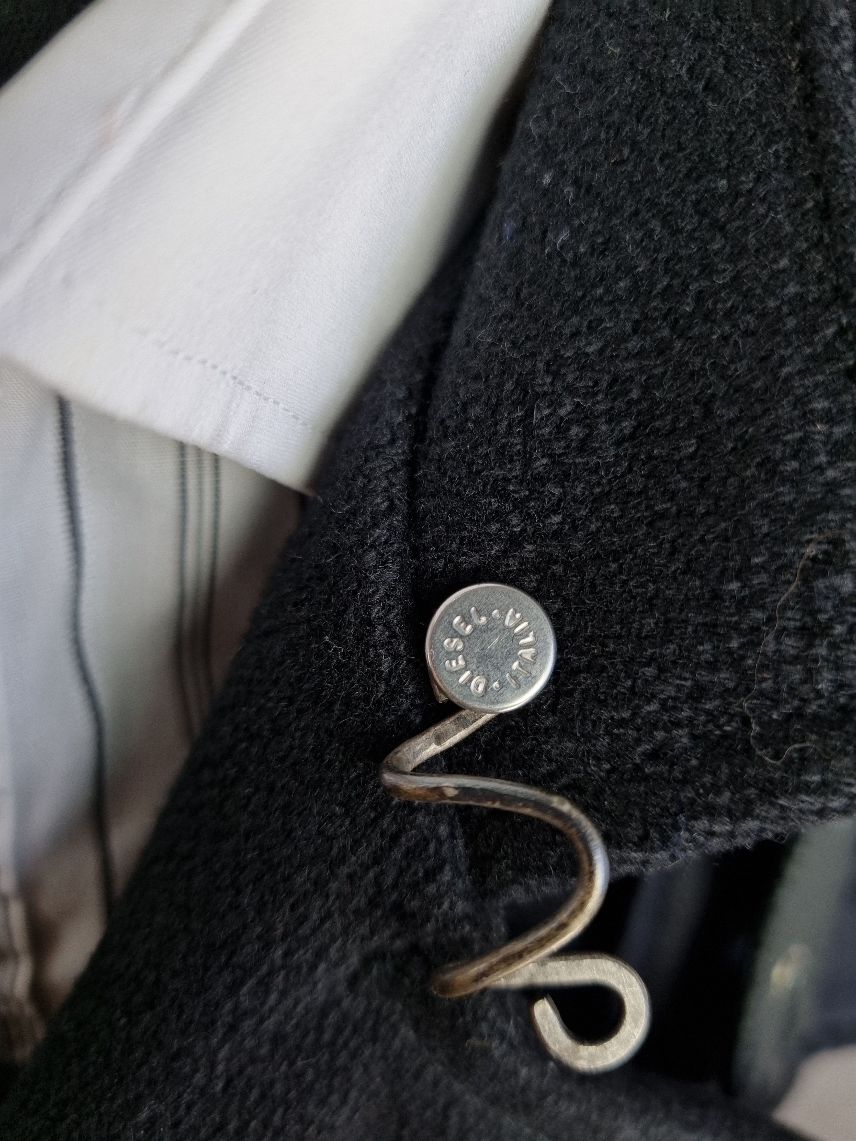 Diesel × Diesel Black Gold Diesel Double Breasted Wool Military Style Coat Size US M / EU 48-50 / 2 - 17 Thumbnail