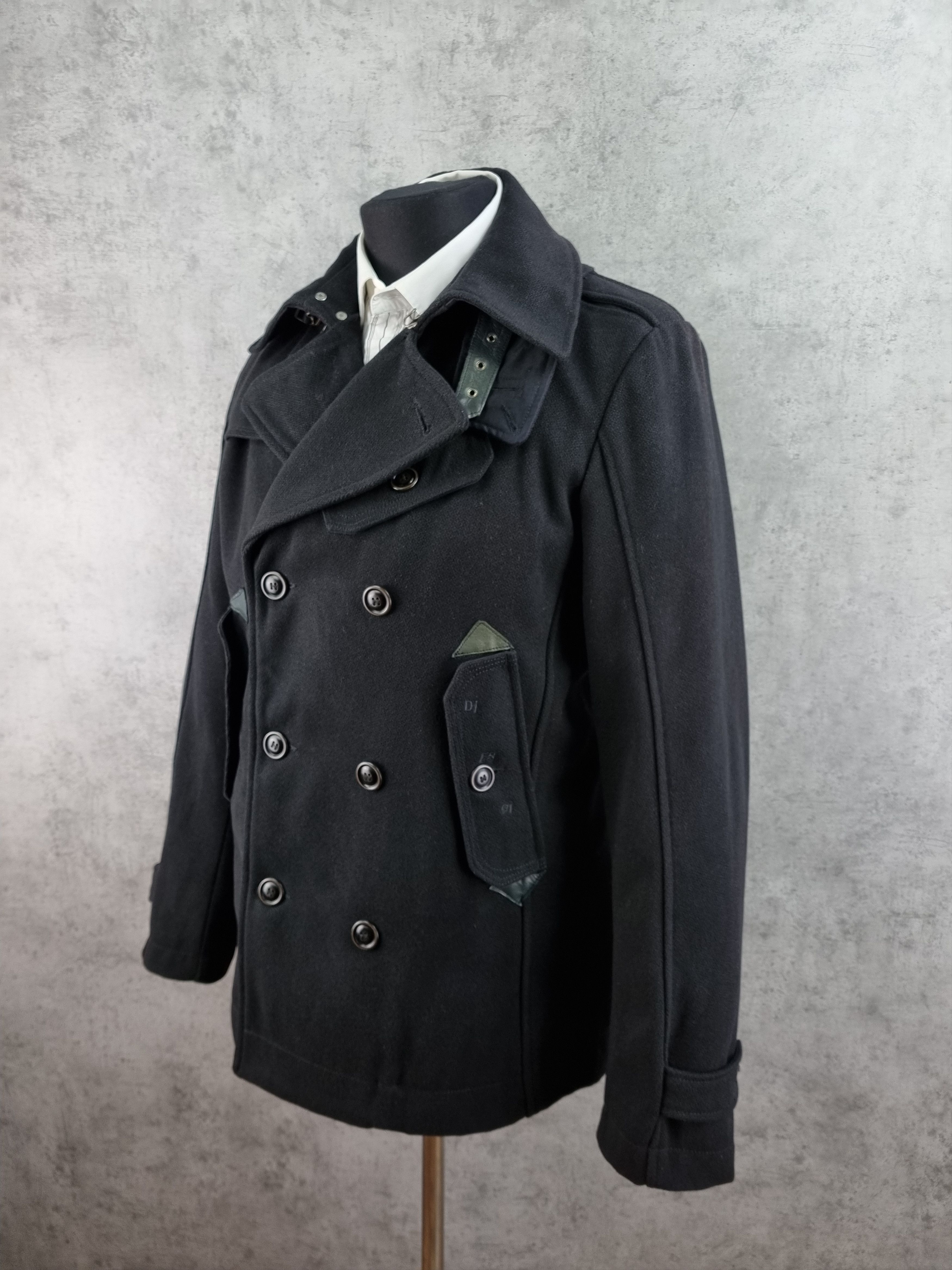 Diesel × Diesel Black Gold Diesel Double Breasted Wool Military Style Coat Size US M / EU 48-50 / 2 - 2 Thumbnail