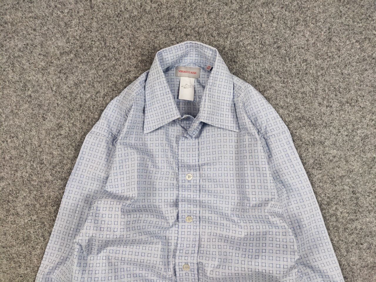 Versace Vintage Versace Classic Men's Light Blue Buttons Shirt Size US M / EU 48-50 / 2 - 8 Thumbnail