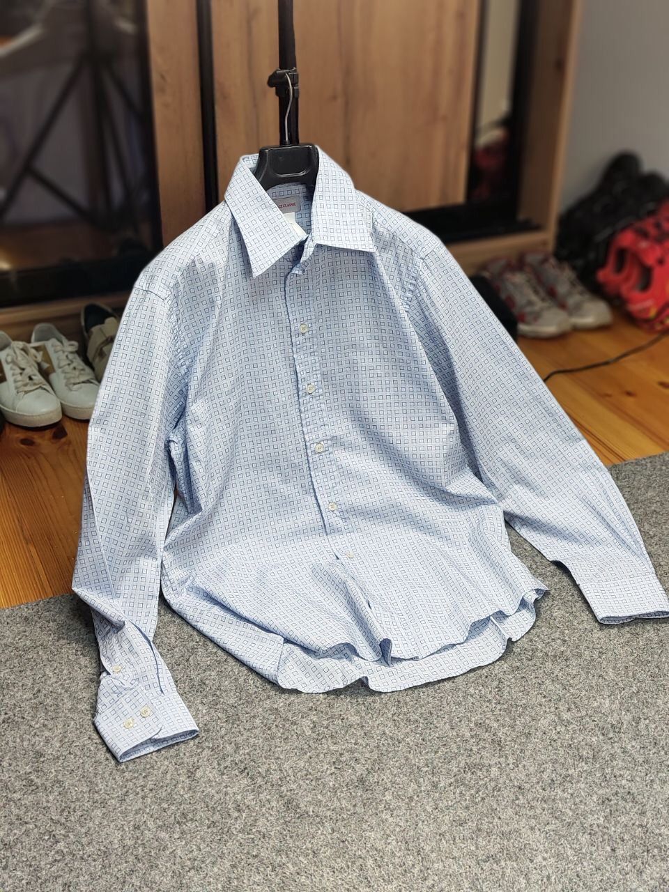 Versace Vintage Versace Classic Men's Light Blue Buttons Shirt Size US M / EU 48-50 / 2 - 25 Thumbnail