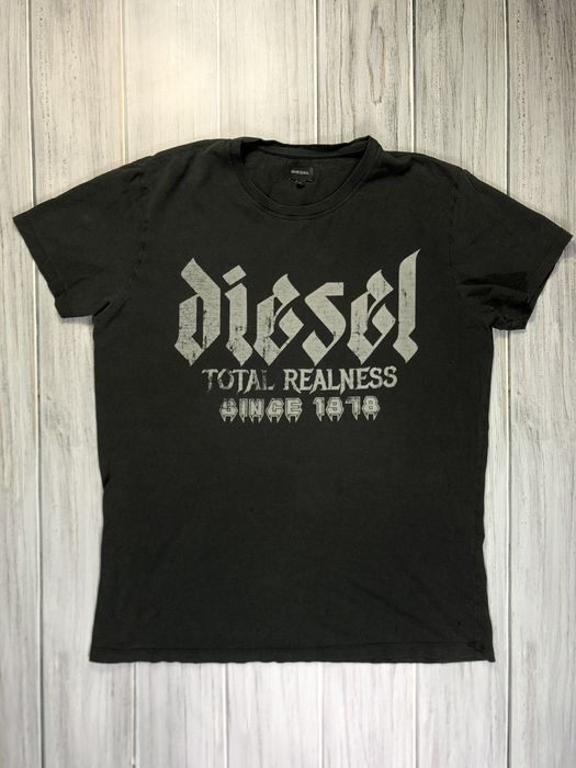 Y2K DIESEL Black Button Up Shirt (L)