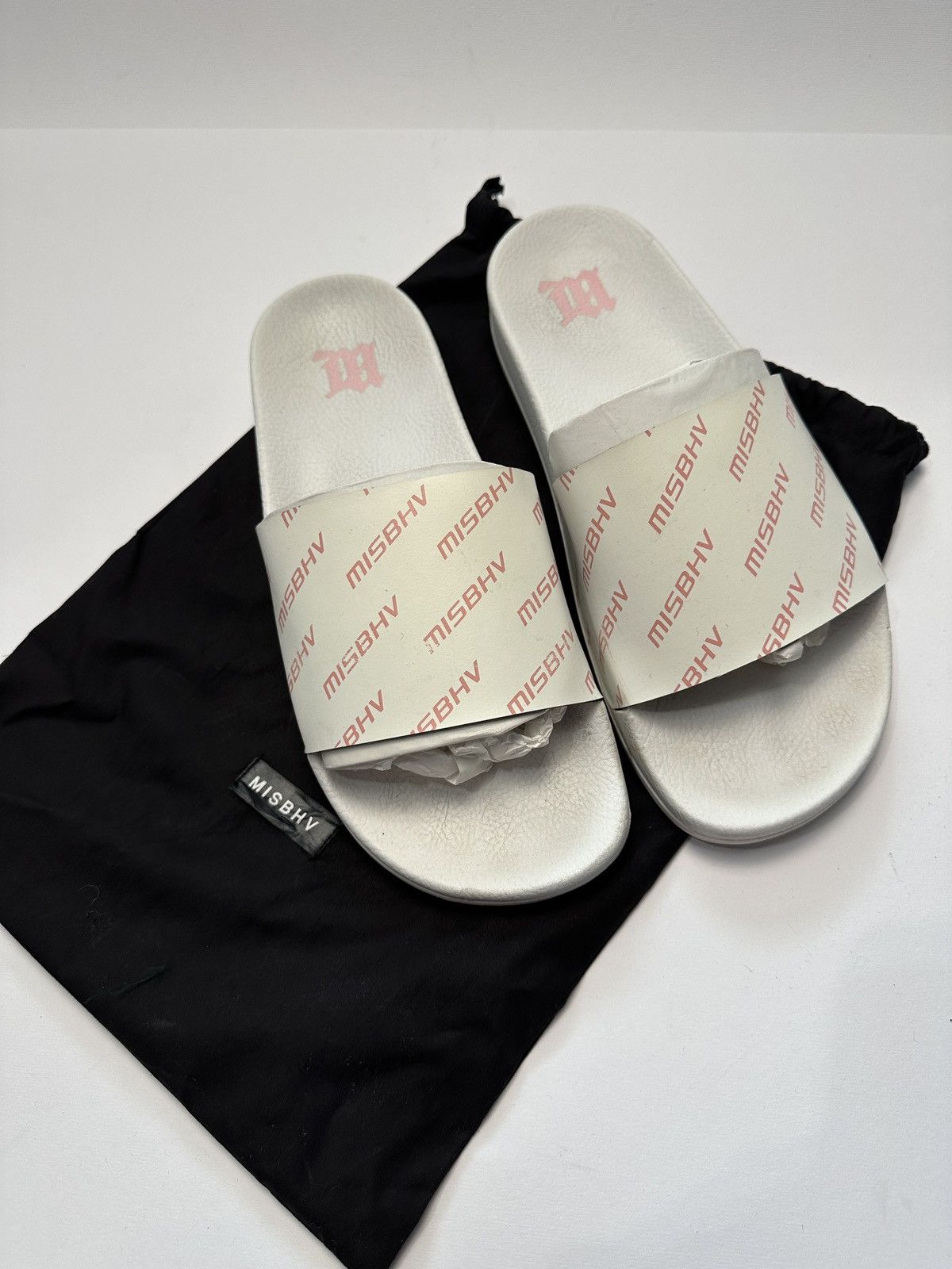 Misbhv MISBHV Diagonal Logo Pool Sliders Size US 8 / EU 41 - 10 Thumbnail