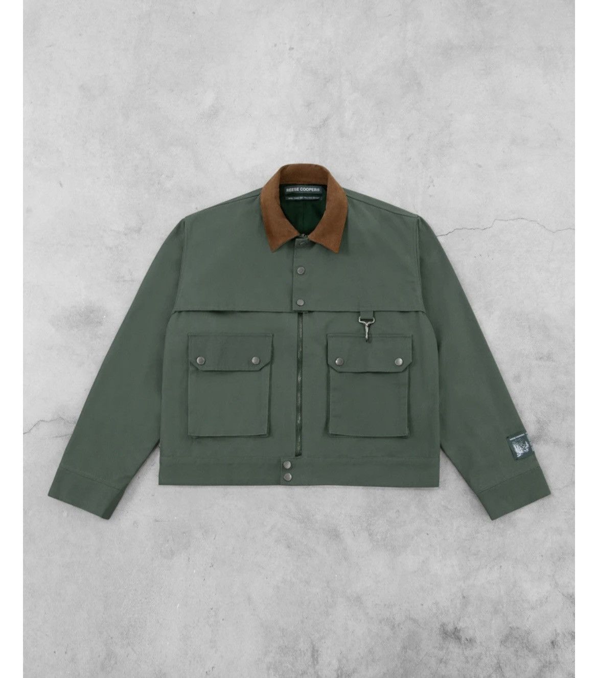 image of Reese Cooper Cotton Twill Work Jacket in Green, Men's (Size XL)