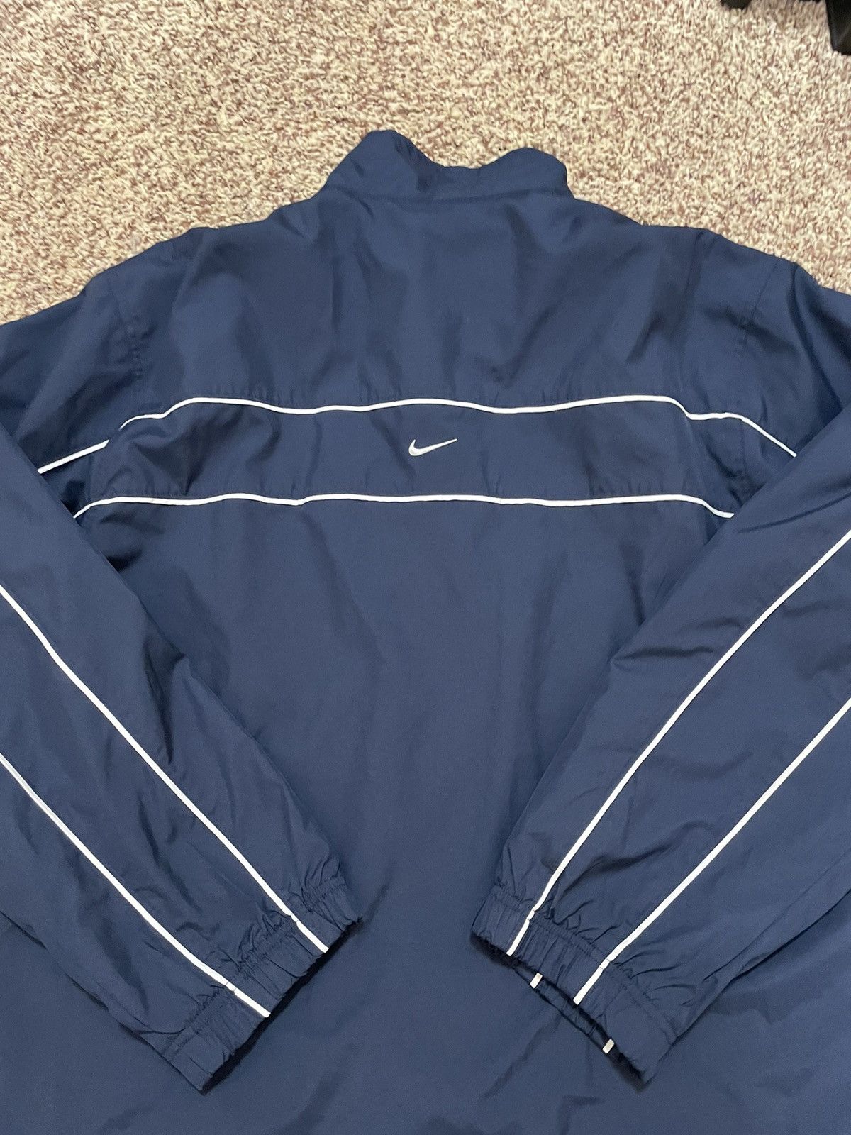 Nike Vintage 90s Nike Drill Track Jacket Windbreaker Navy Blue XL Size US XL / EU 56 / 4 - 3 Thumbnail