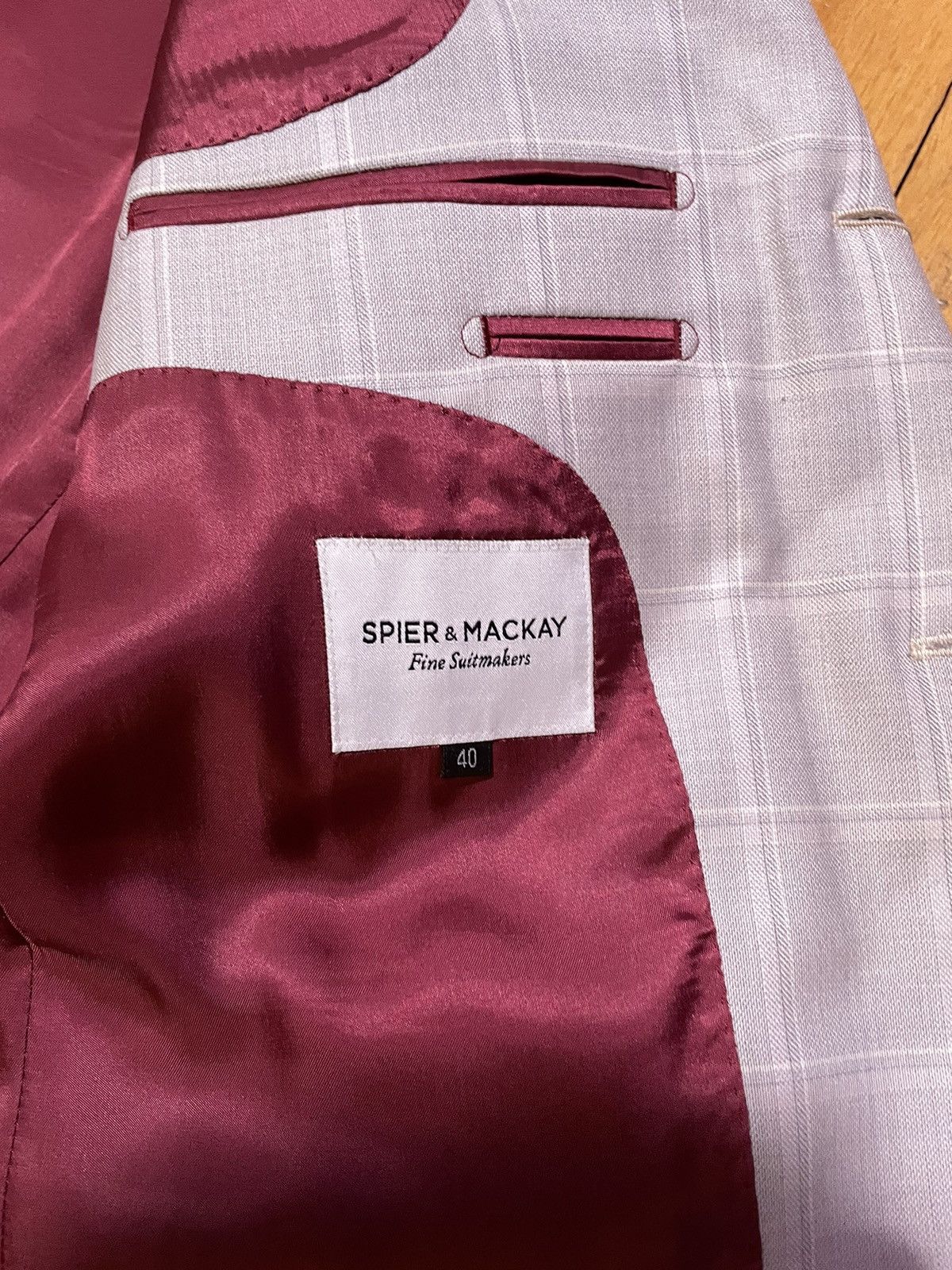 Spier & Mackay *Like New* Spier & Mackay Windowpane Suit Size 40R - 5 Thumbnail