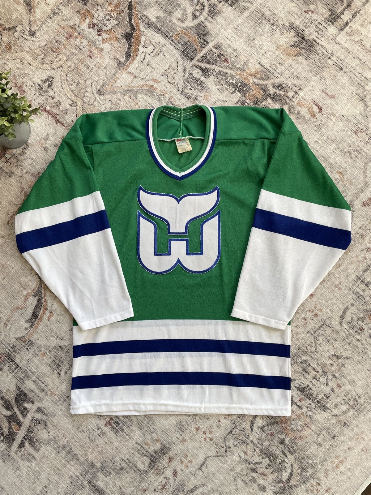 Vintage 90s Hartford Whalers CCM Hockey Jersey Maska