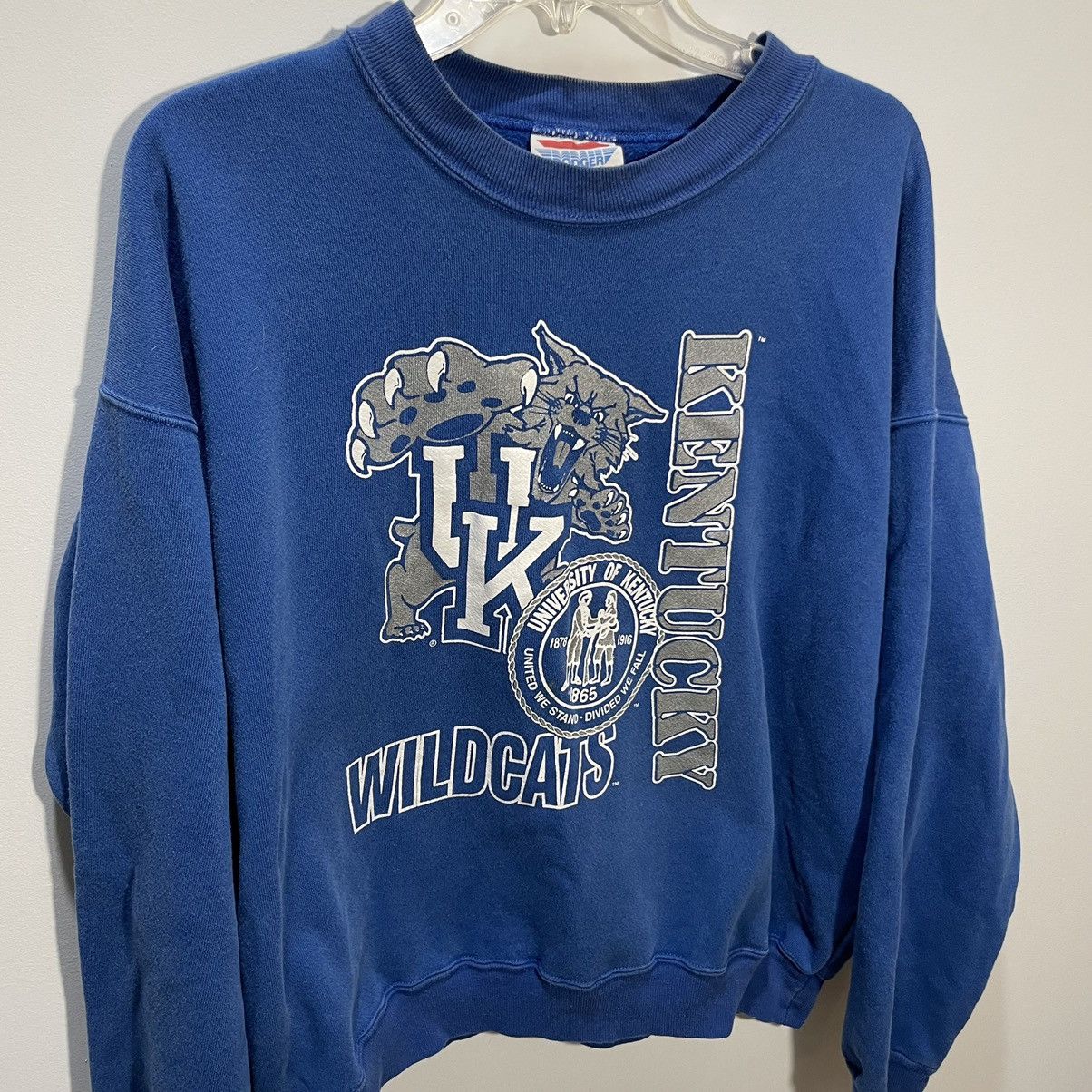 Vintage 90s University of Kentucky Wildcats Crewneck Sweatshirt Size US XL / EU 56 / 4 - 2 Thumbnail