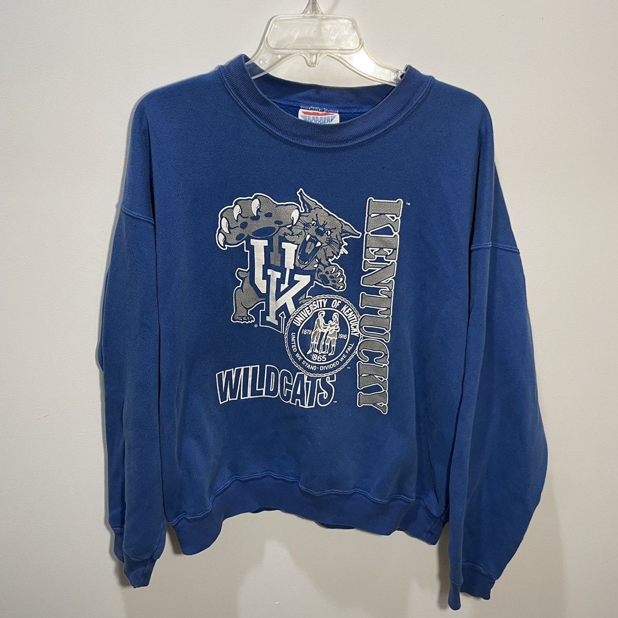 Vintage 90s University of Kentucky Wildcats Crewneck Sweatshirt Size US XL / EU 56 / 4 - 1 Thumbnail