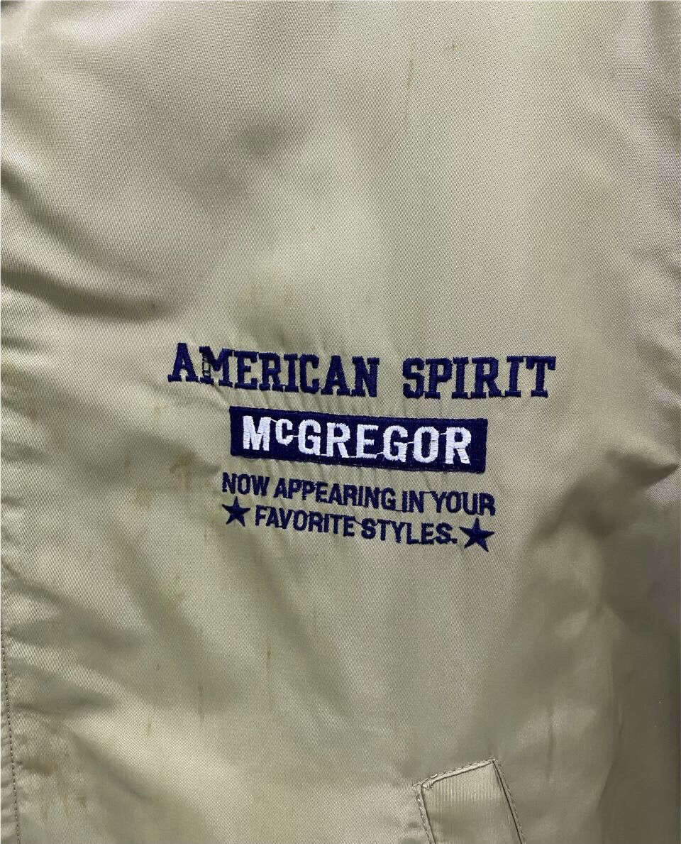 McGregor RARE!! Vintage McGregor American Spirit Khaki Bomber Jacket Size US L / EU 52-54 / 3 - 9 Thumbnail