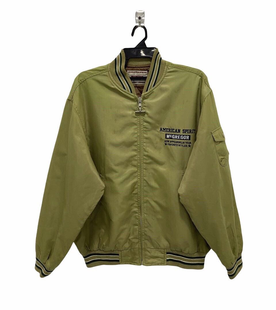McGregor RARE!! Vintage McGregor American Spirit Khaki Bomber Jacket Size US L / EU 52-54 / 3 - 1 Thumbnail