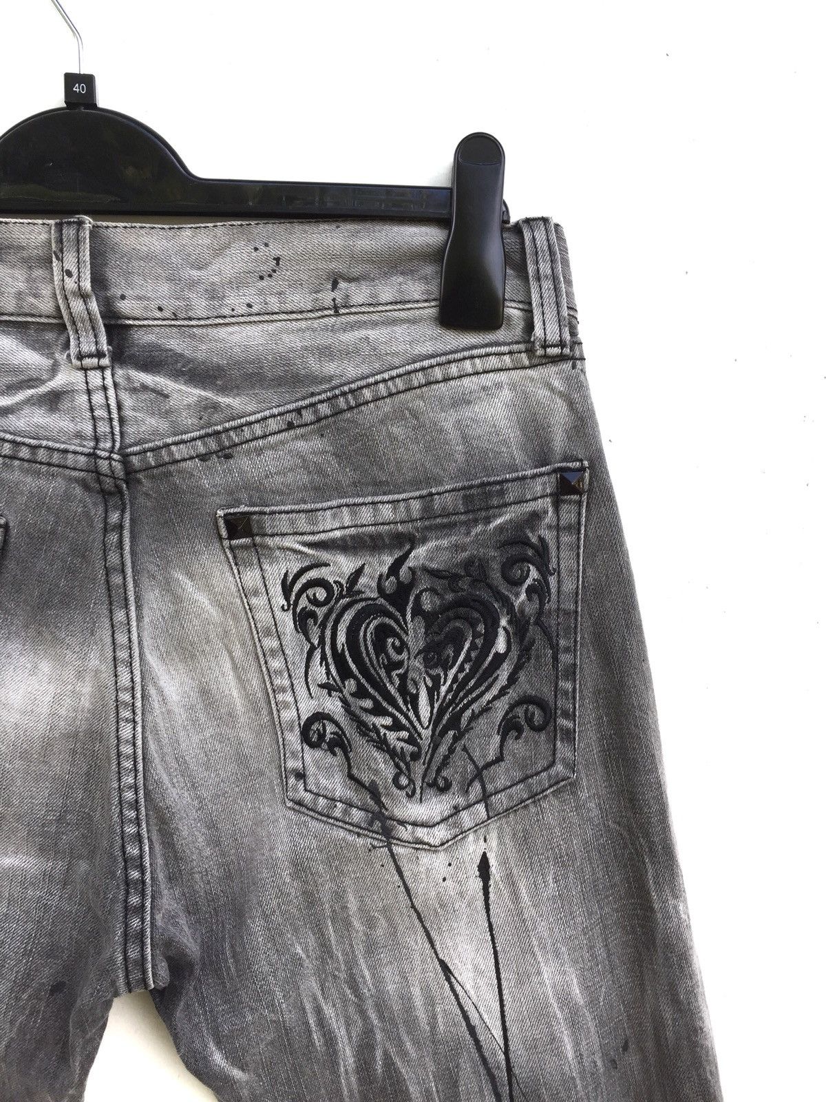 Hysteric Glamour × Japanese Brand Japanese Brand Sorridere black painter jeans Size US 31 - 8 Thumbnail