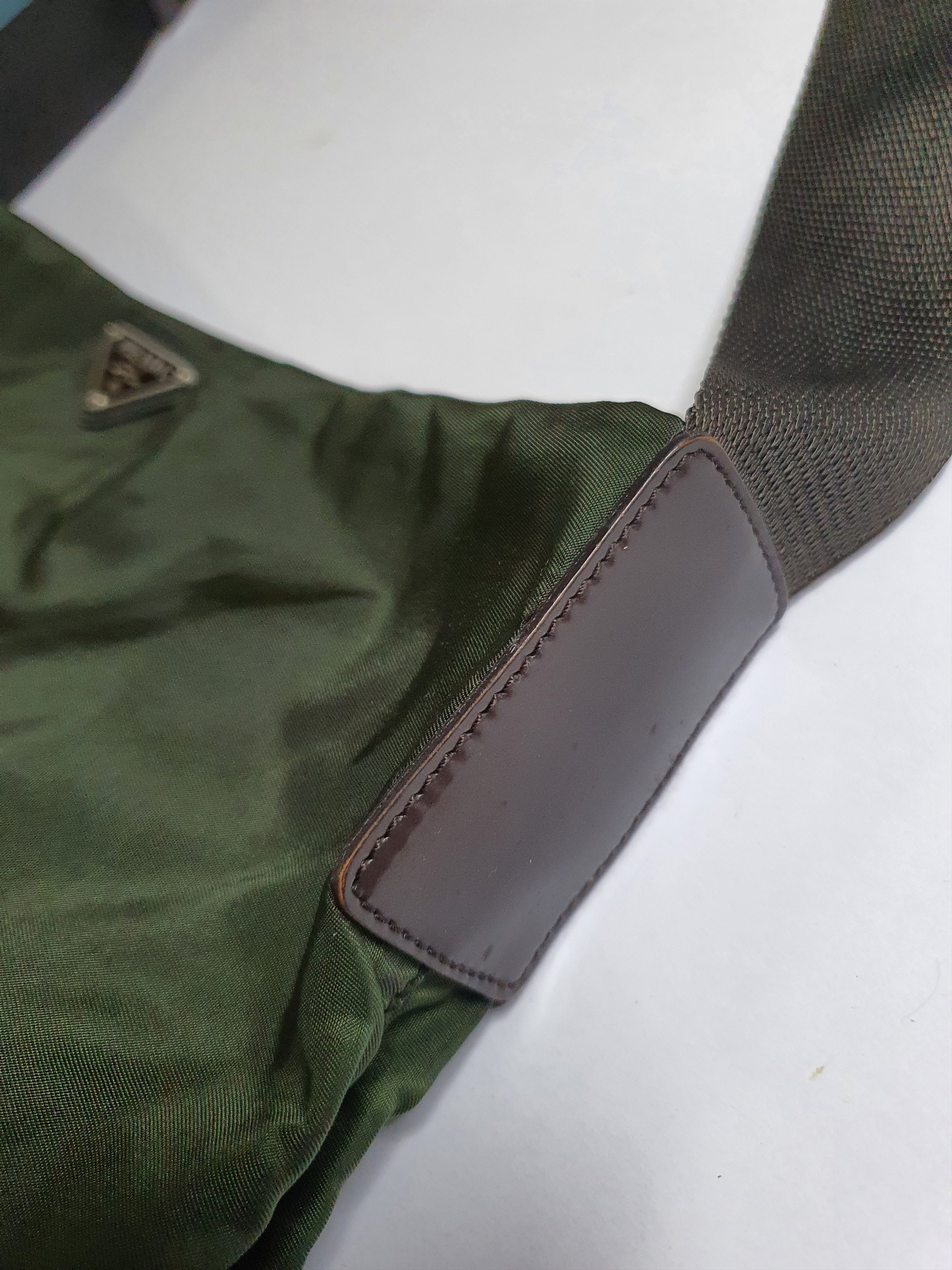 Prada Prada Nylon Dark Green Sling Bag. Size ONE SIZE - 6 Thumbnail