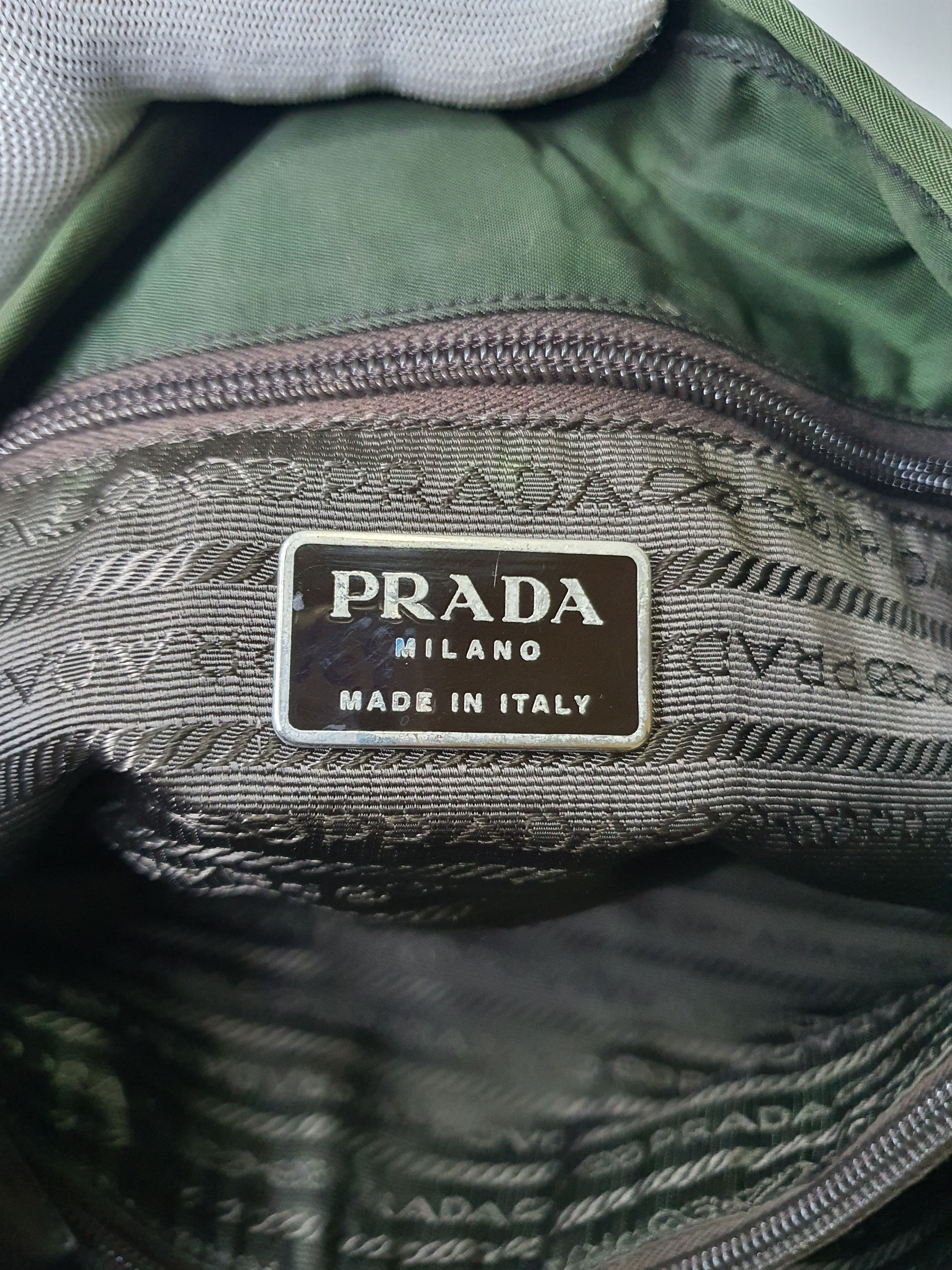 Prada Prada Nylon Dark Green Sling Bag. Size ONE SIZE - 11 Thumbnail