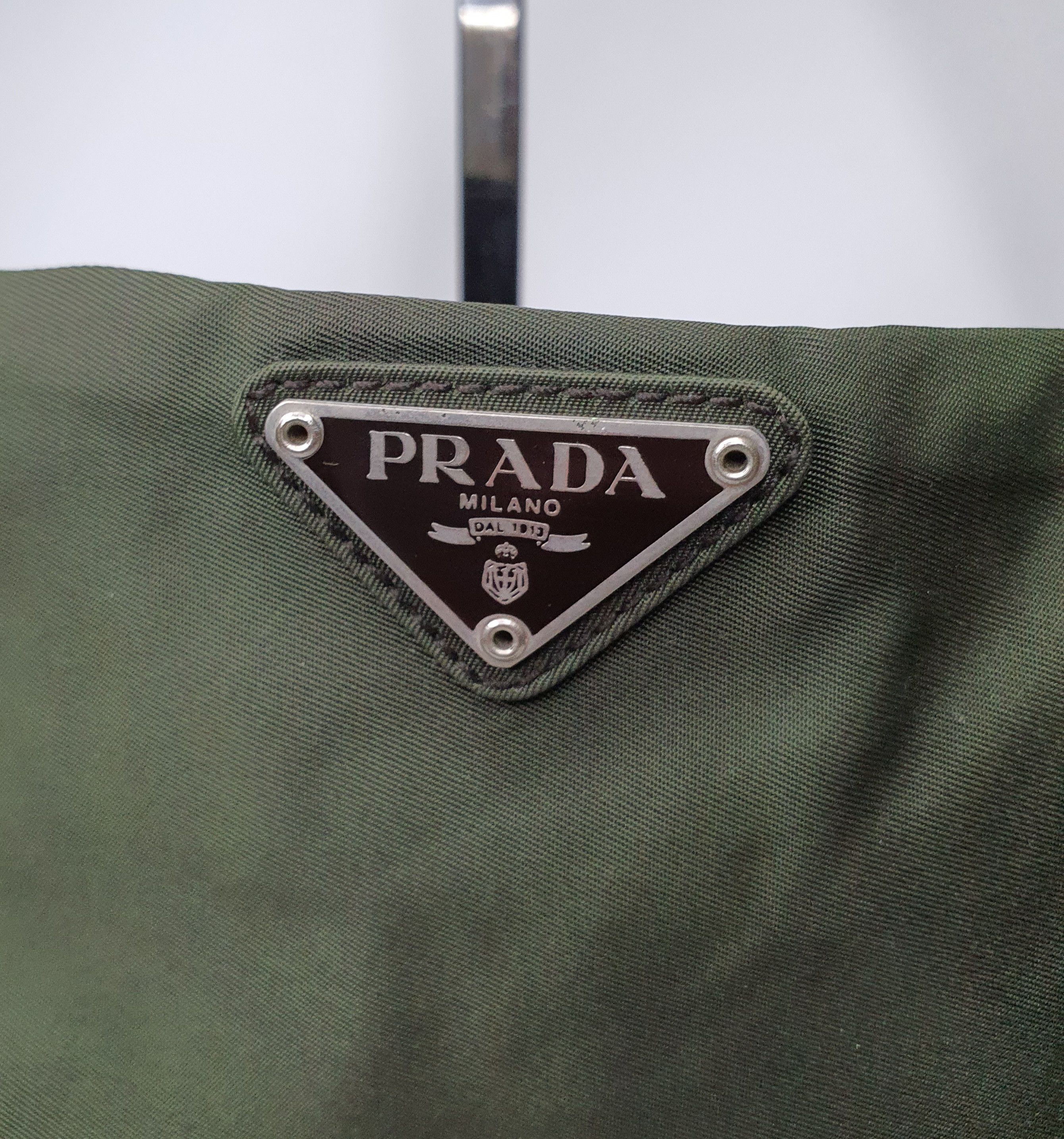 Prada Prada Nylon Dark Green Sling Bag. Size ONE SIZE - 3 Thumbnail