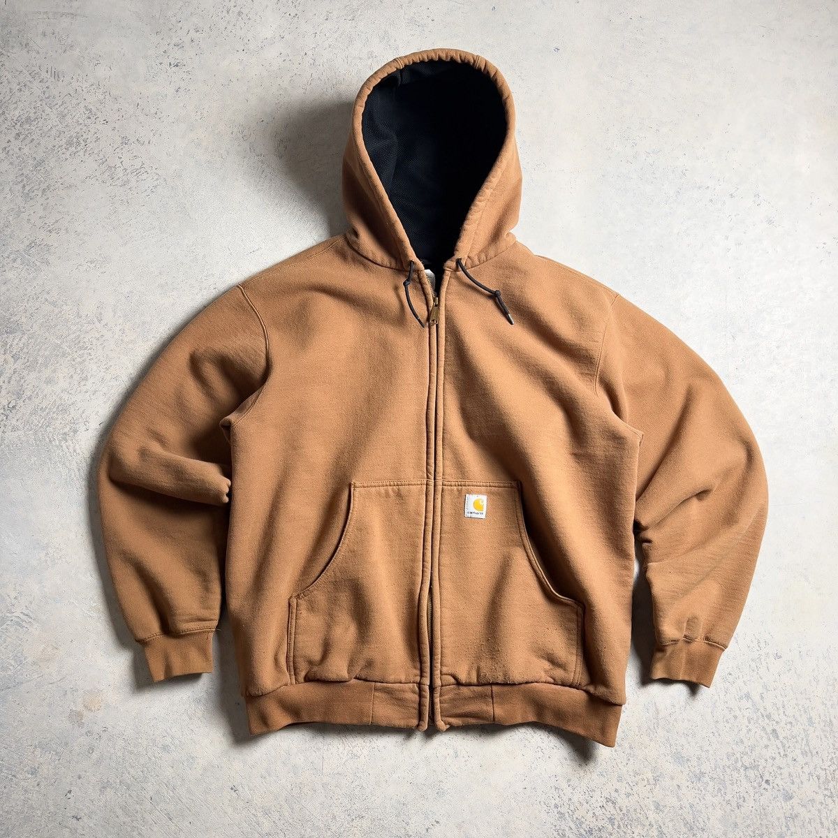 Vintage buy 90’s Carhartt Brown Full Zip Up Hoodie