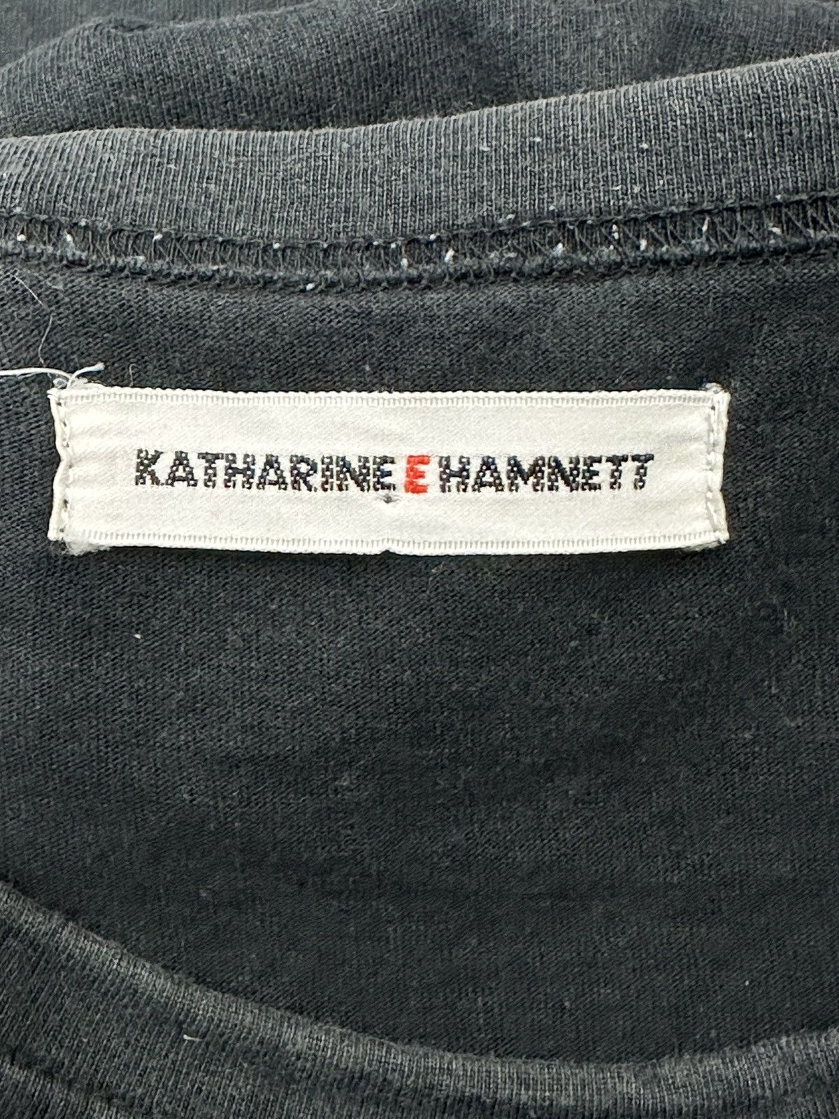 Designer × Katharine Hamnett London Rare Vintage KATHARINE E HAMNETT “Save Life” Campaign Tee Size US M / EU 48-50 / 2 - 6 Thumbnail