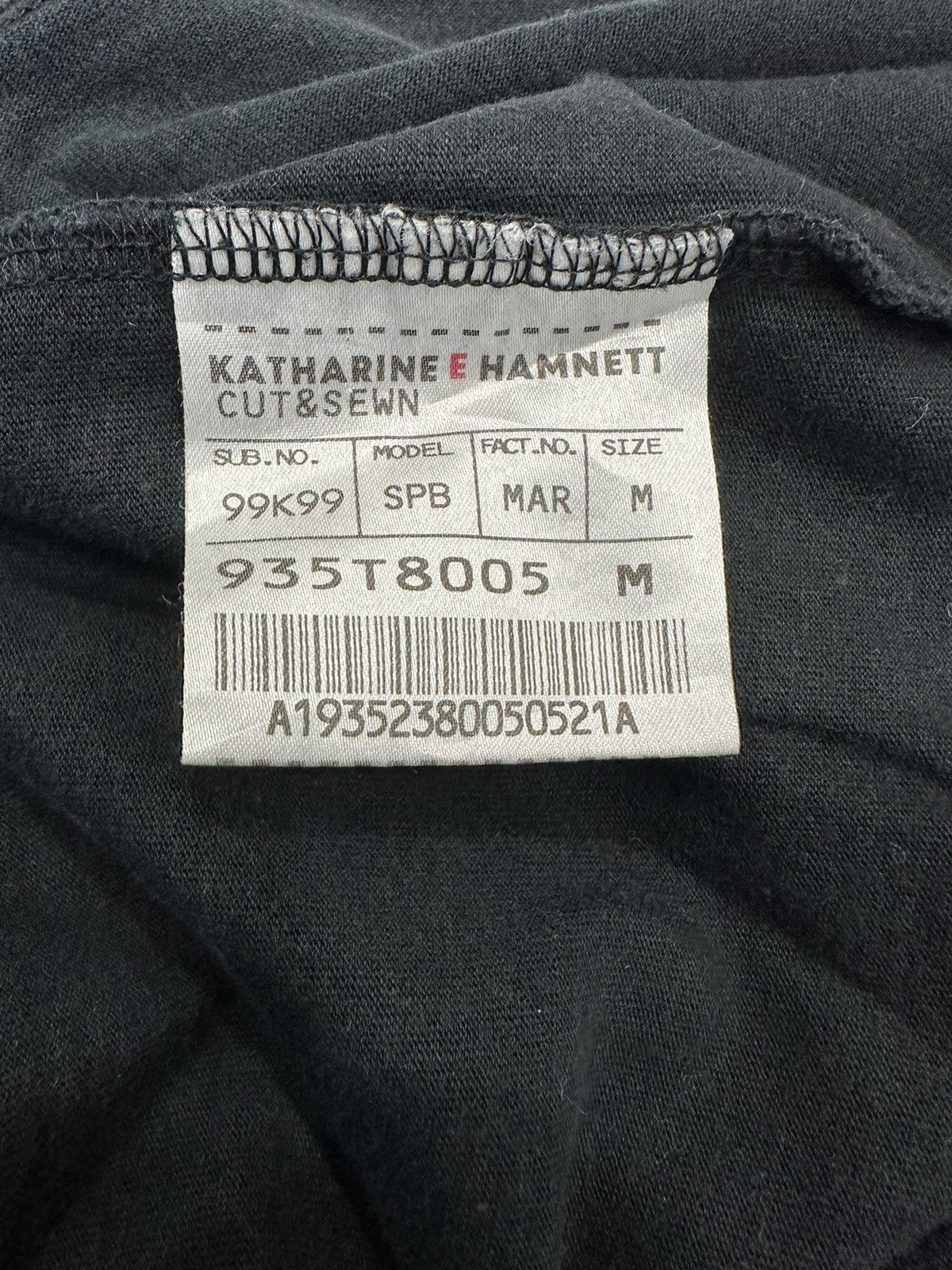 Designer × Katharine Hamnett London Rare Vintage KATHARINE E HAMNETT “Save Life” Campaign Tee Size US M / EU 48-50 / 2 - 7 Thumbnail