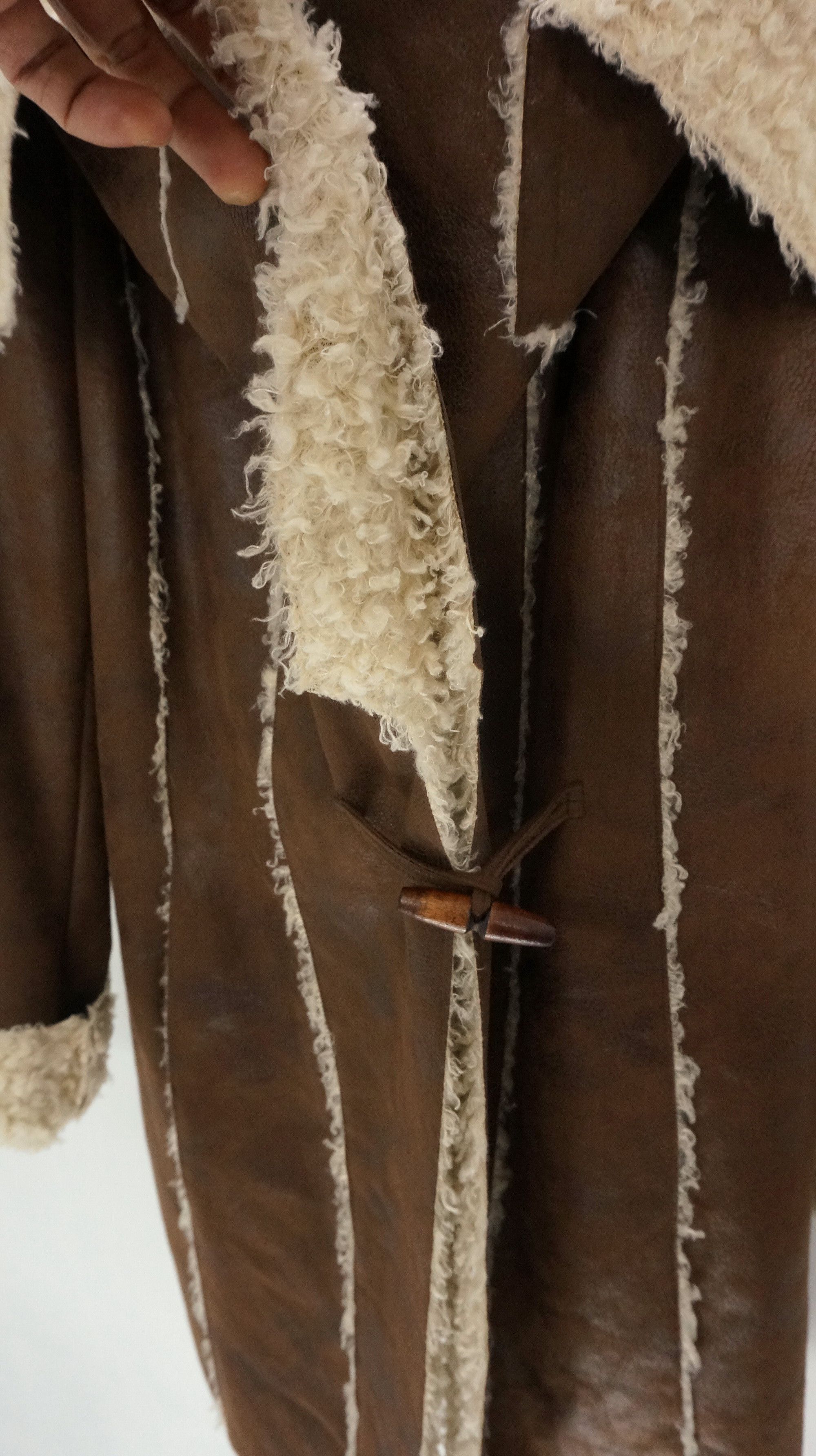 Japanese Brand CLEO Girl Faux Sherpa Long Coat Size S / US 4 / IT 40 - 12 Thumbnail