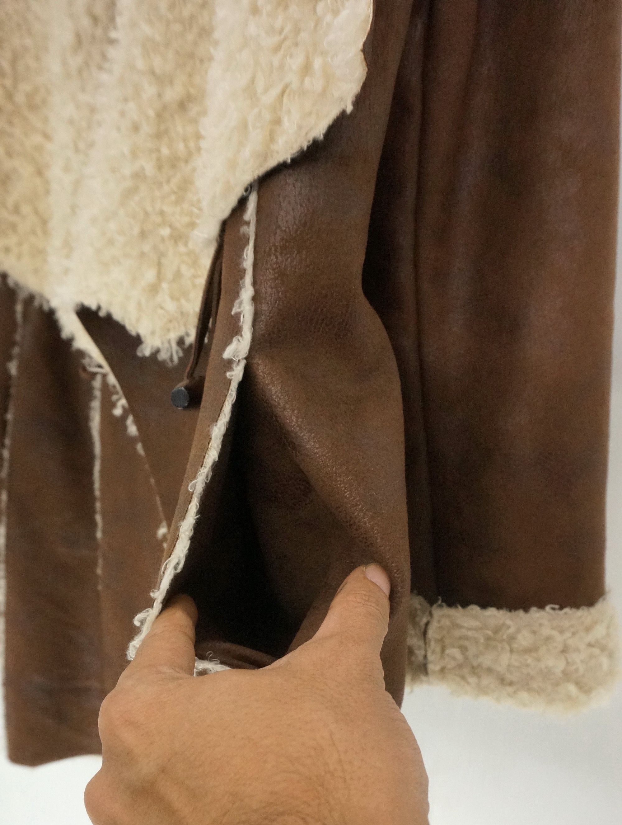 Japanese Brand CLEO Girl Faux Sherpa Long Coat Size S / US 4 / IT 40 - 13 Thumbnail