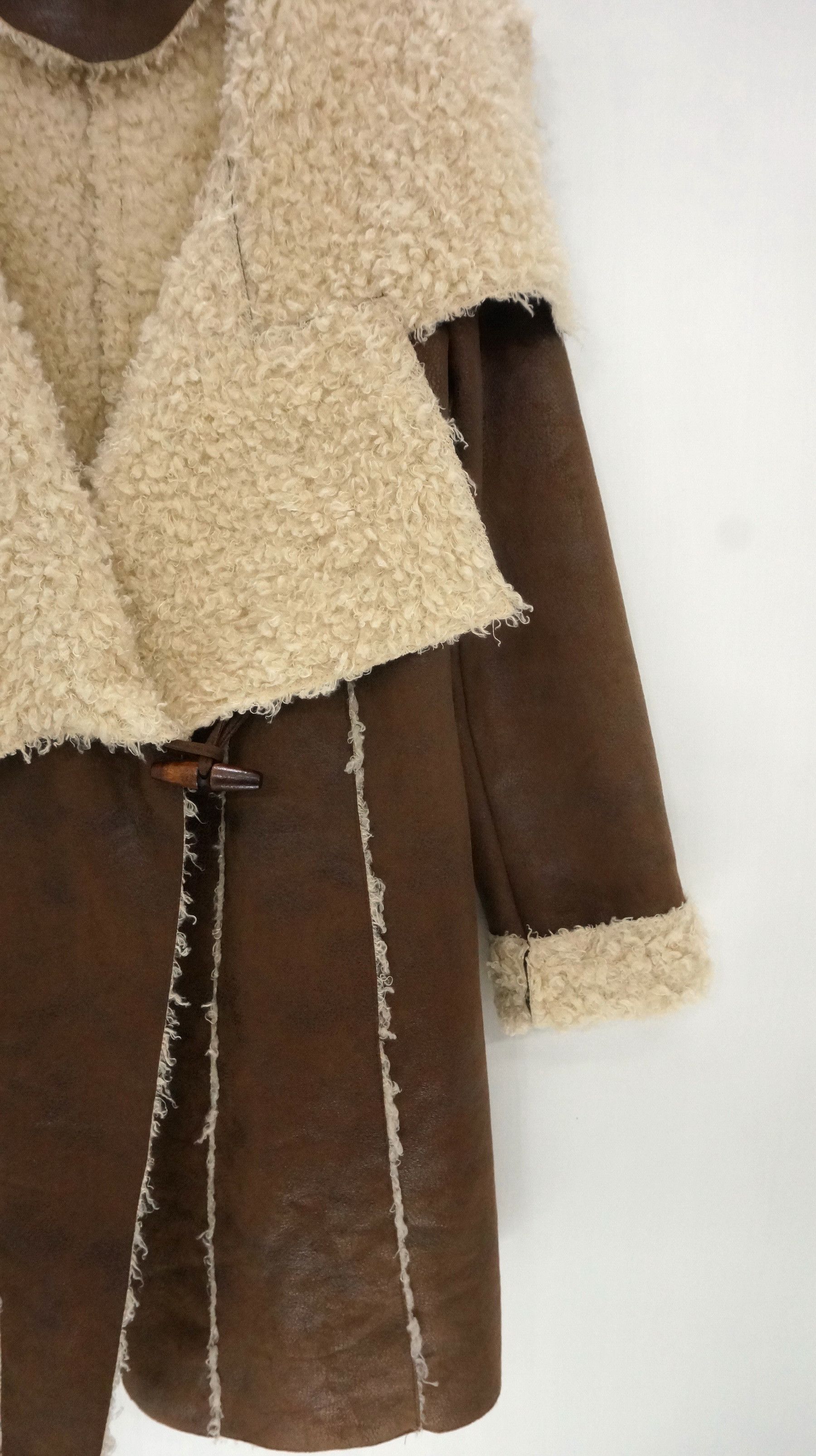 Japanese Brand CLEO Girl Faux Sherpa Long Coat Size S / US 4 / IT 40 - 6 Thumbnail