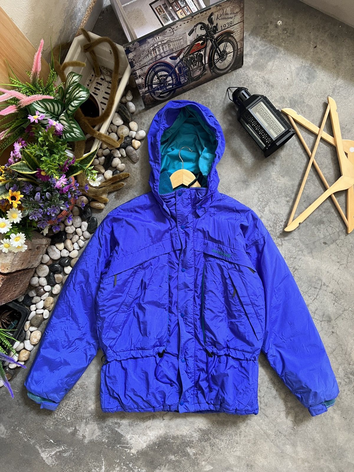 Montbell × Vintage Vintage 🖤 Montbell Large Pocket Hidden Hoodie Jacket Size US M / EU 48-50 / 2 - 1 Thumbnail