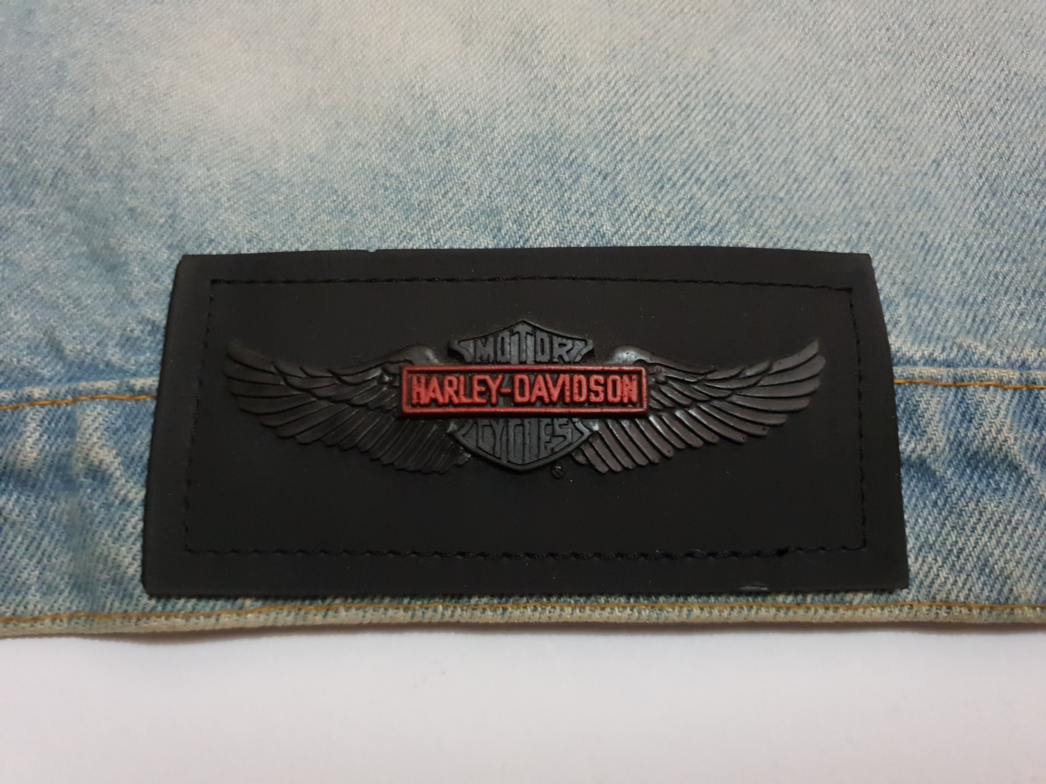 Harley Davidson × Vintage Vintage HARLEY DAVIDSON U.S.A. Denim Jacket. (Original) Size US L / EU 52-54 / 3 - 6 Thumbnail