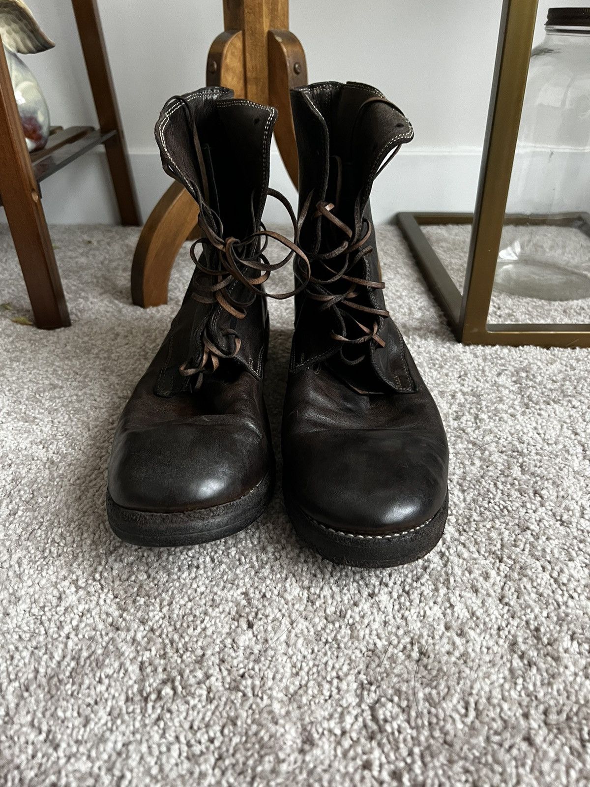 guidi lace up boots