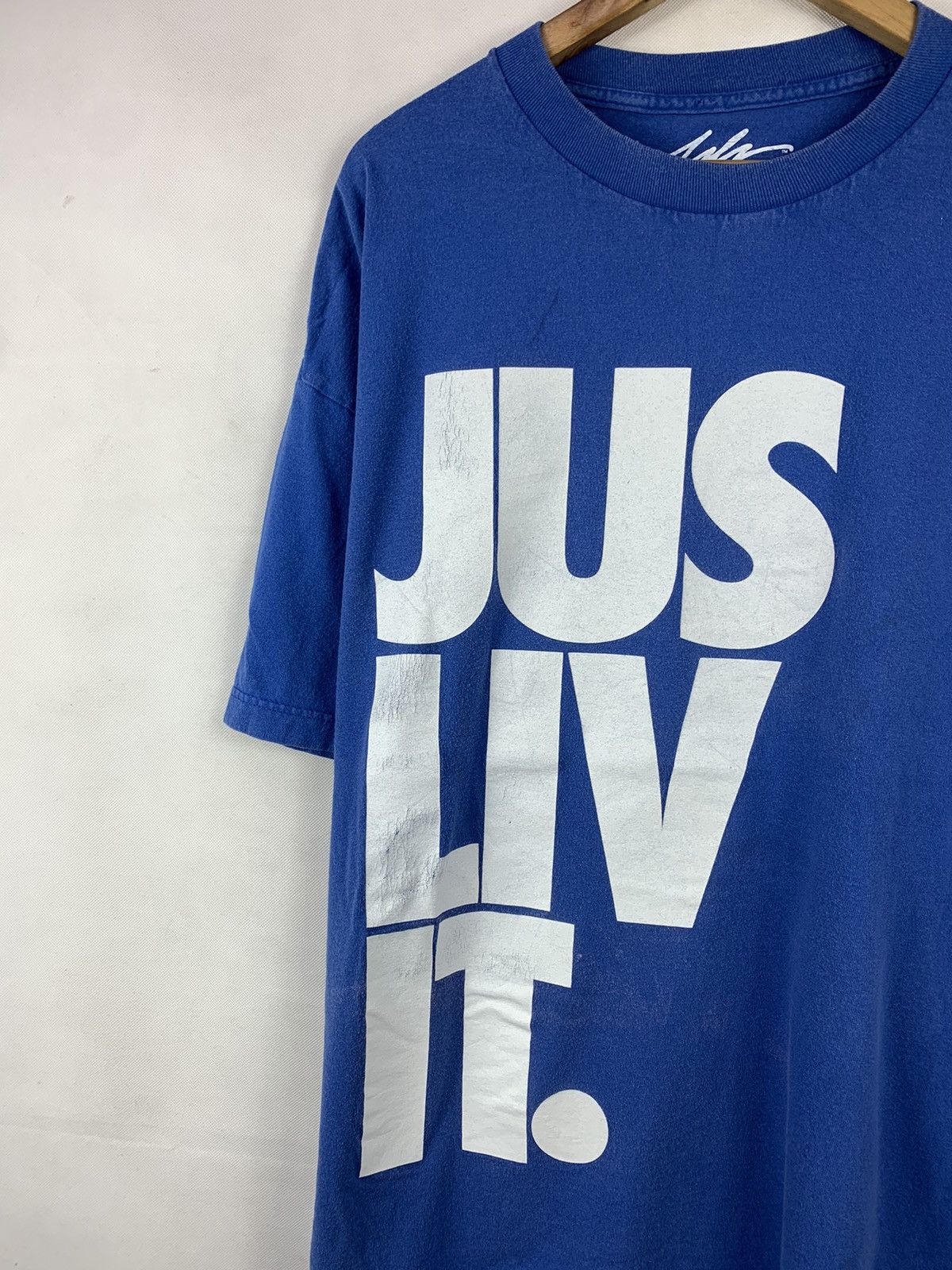 JSLV Offer! JSLV Jus Liv It Spellout Streetwear Tee Size US XXL / EU 58 / 5 - 3 Thumbnail