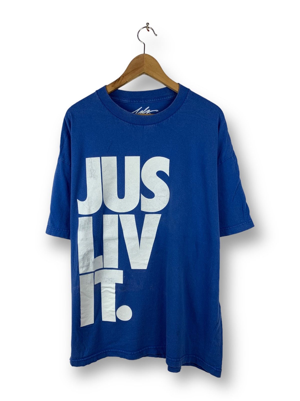 JSLV Offer! JSLV Jus Liv It Spellout Streetwear Tee Size US XXL / EU 58 / 5 - 1 Thumbnail