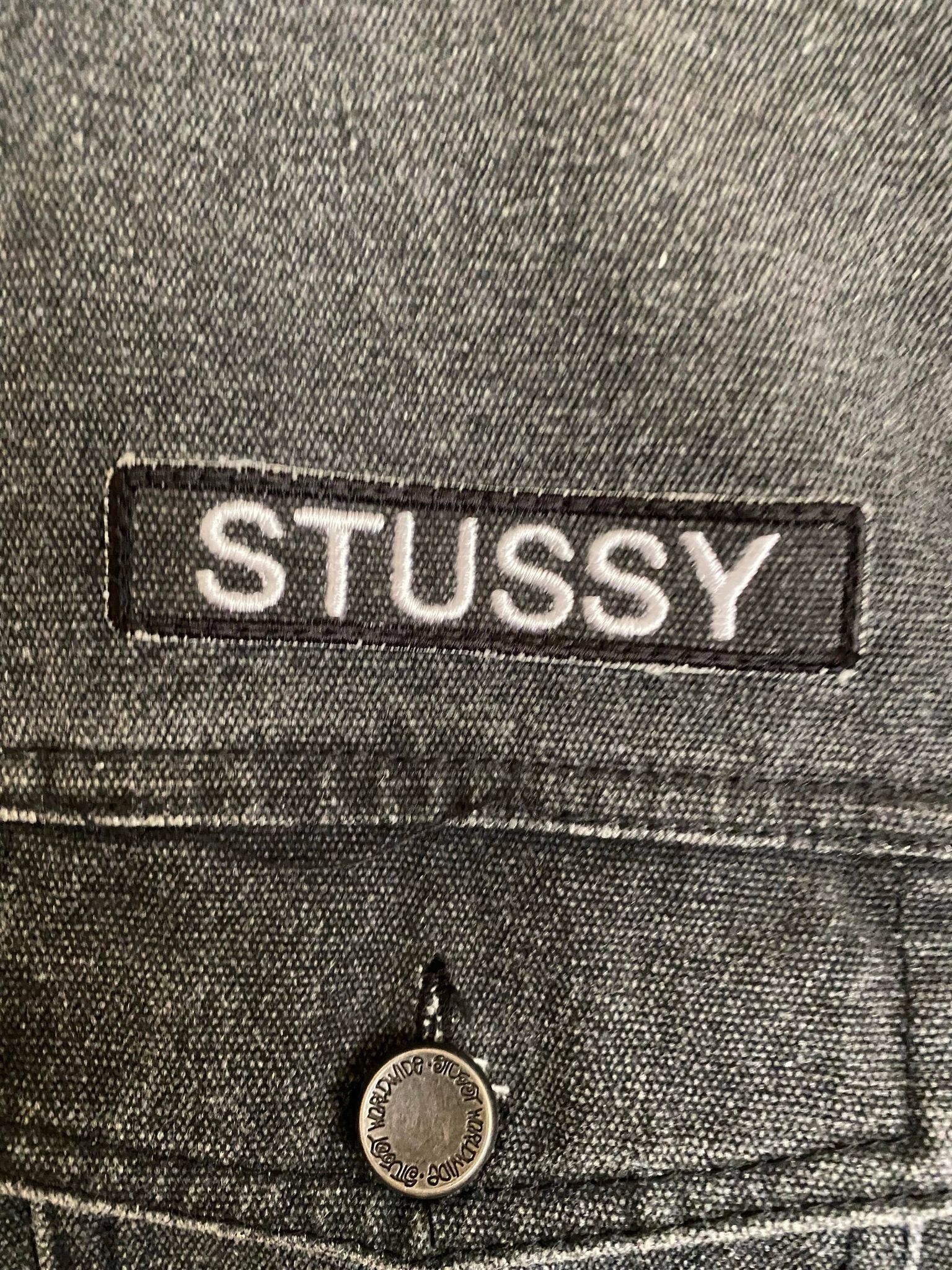 Stussy Stussy Vintage Denim Jacket "Live Wild, Die Free" Rare Small Size US S / EU 44-46 / 1 - 3 Thumbnail