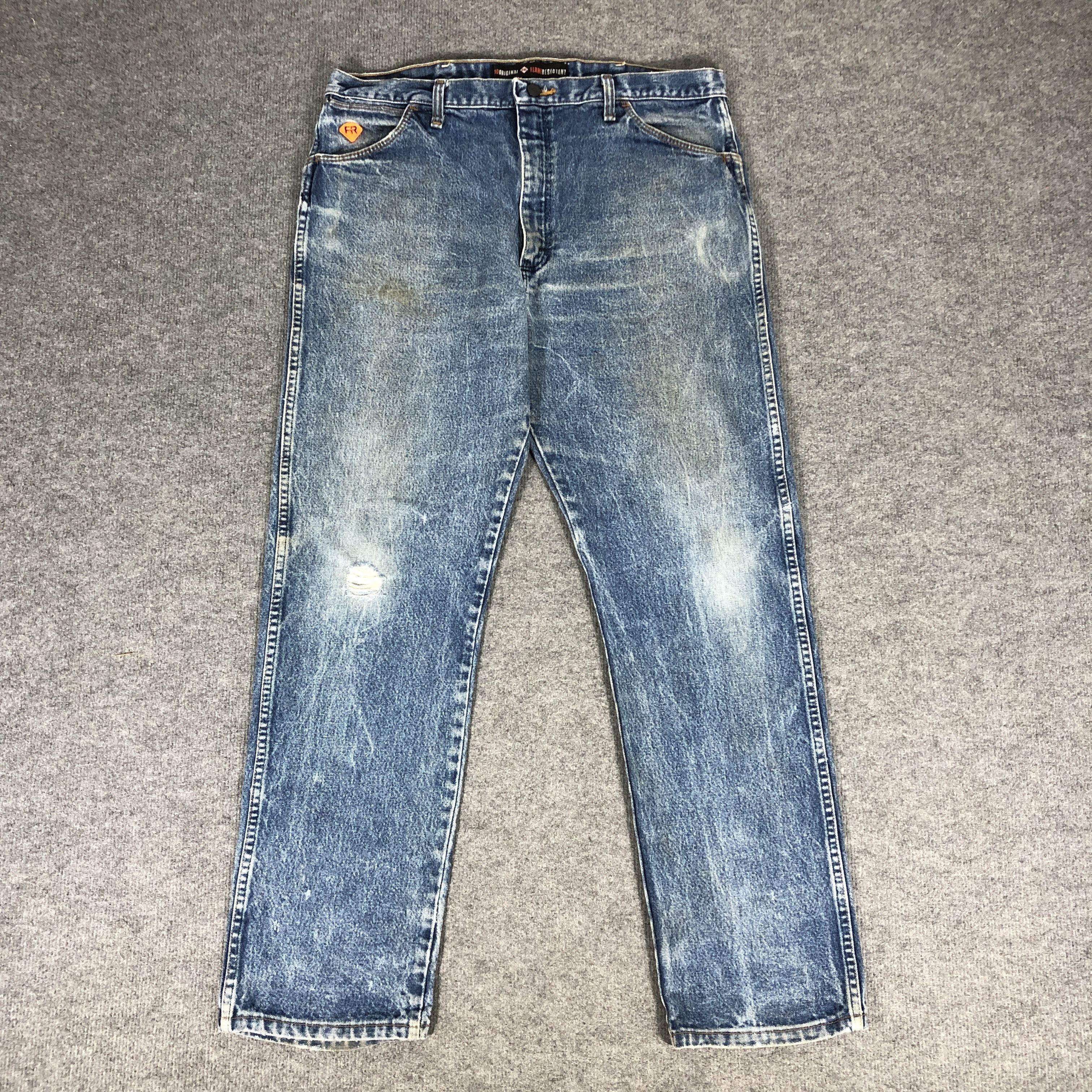Vintage × Wrangler Vintage Wrangler Flame Resistant Jeans L937 Size US 37 - 1 Thumbnail