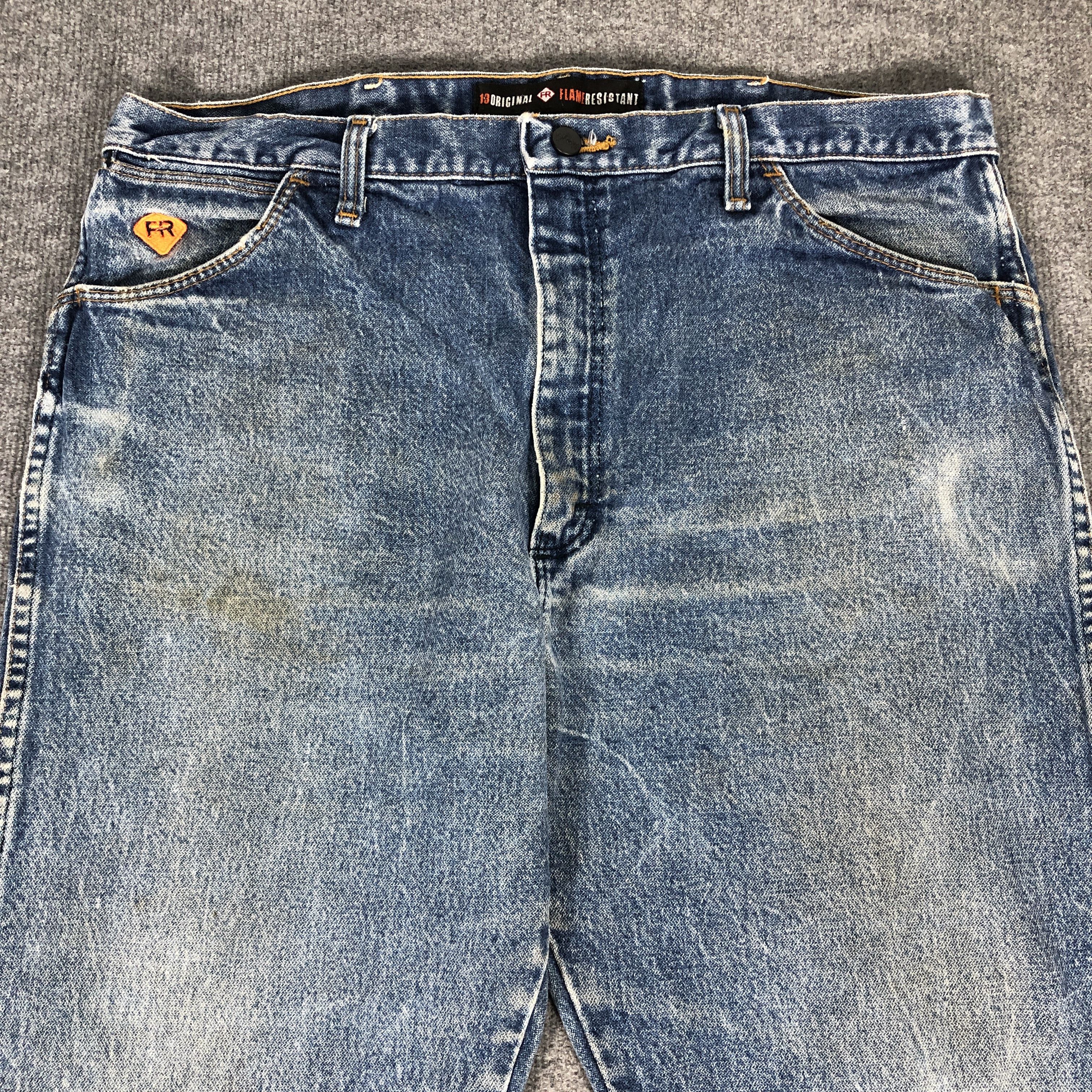 Vintage × Wrangler Vintage Wrangler Flame Resistant Jeans L937 Size US 37 - 3 Thumbnail