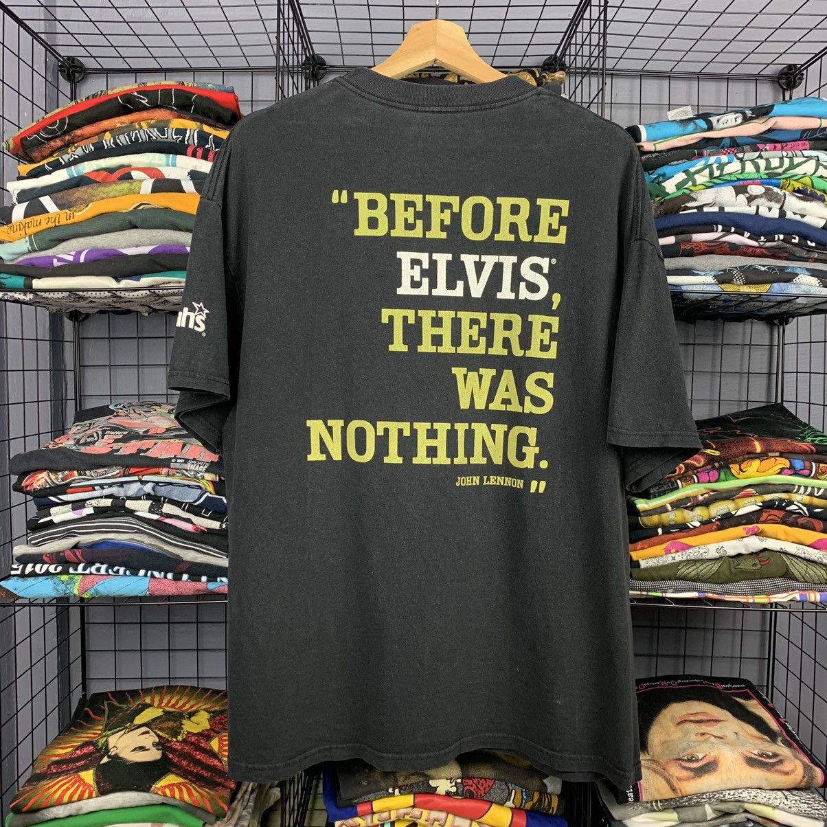 Band Tees × Vintage vtg elvis before elvis there was nothing john lennon Size US XL / EU 56 / 4 - 2 Thumbnail