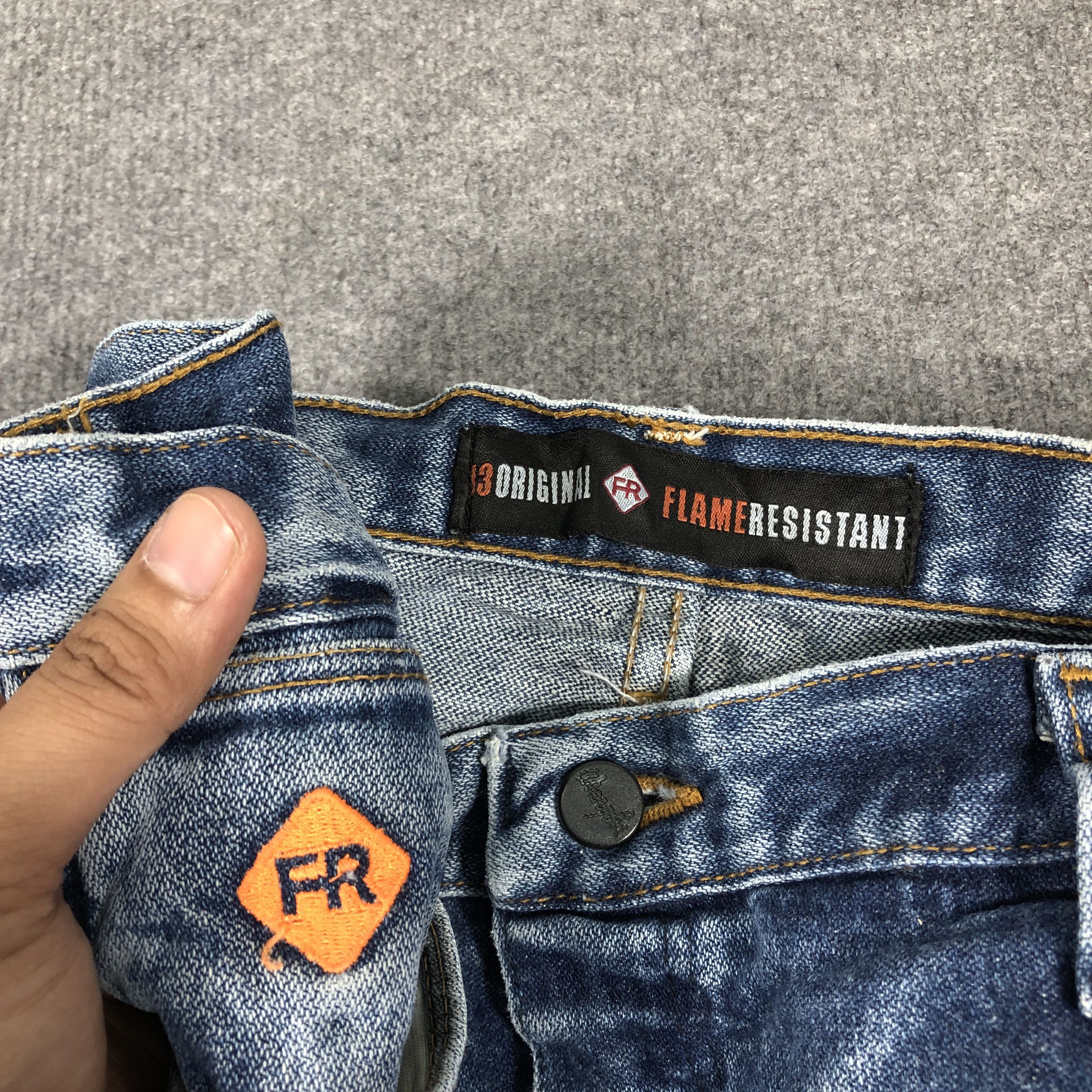 Vintage × Wrangler Vintage Wrangler Flame Resistant Jeans L931 Size US 38 / EU 54 - 9 Thumbnail