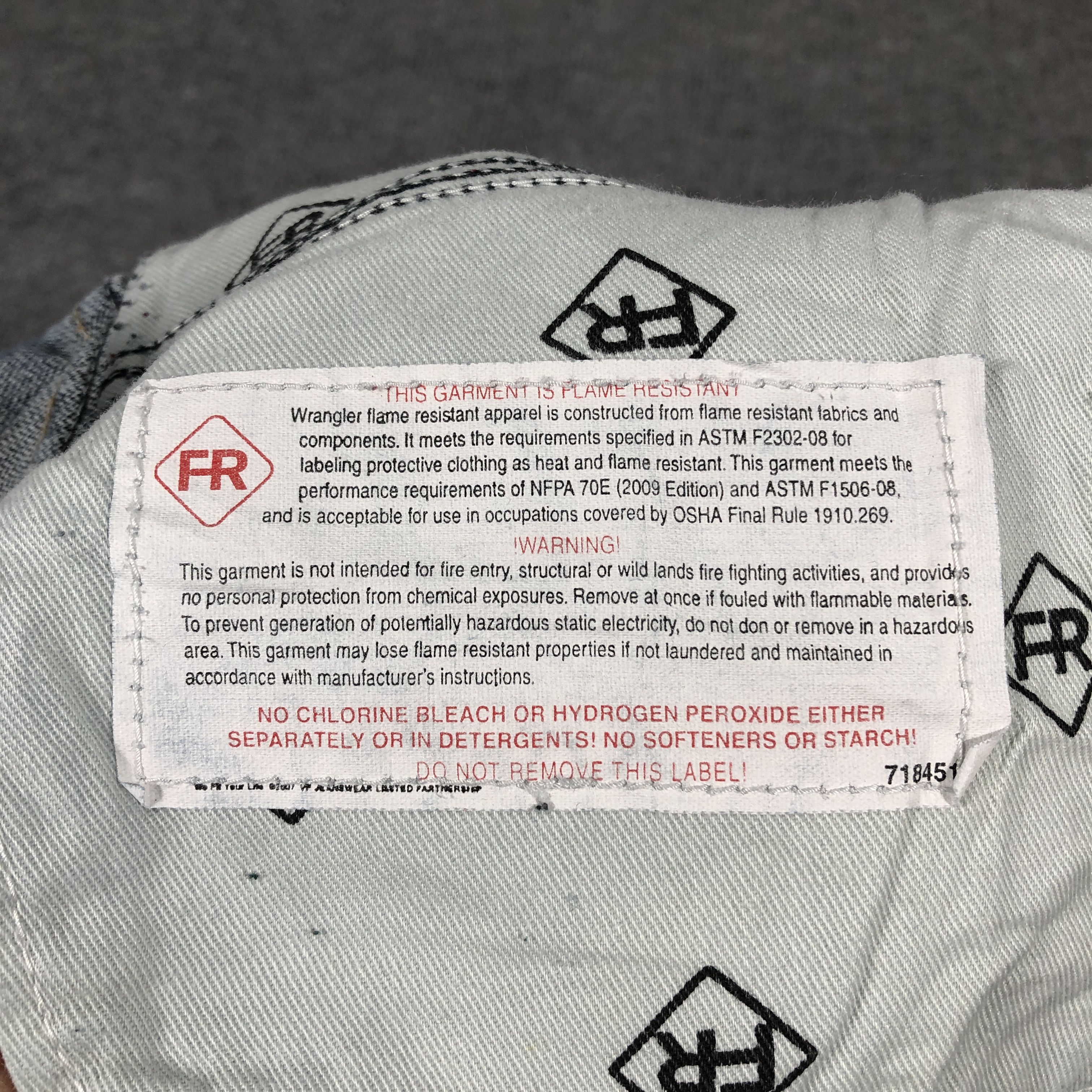 Vintage × Wrangler Vintage Wrangler Flame Resistant Jeans L931 Size US 38 / EU 54 - 11 Thumbnail