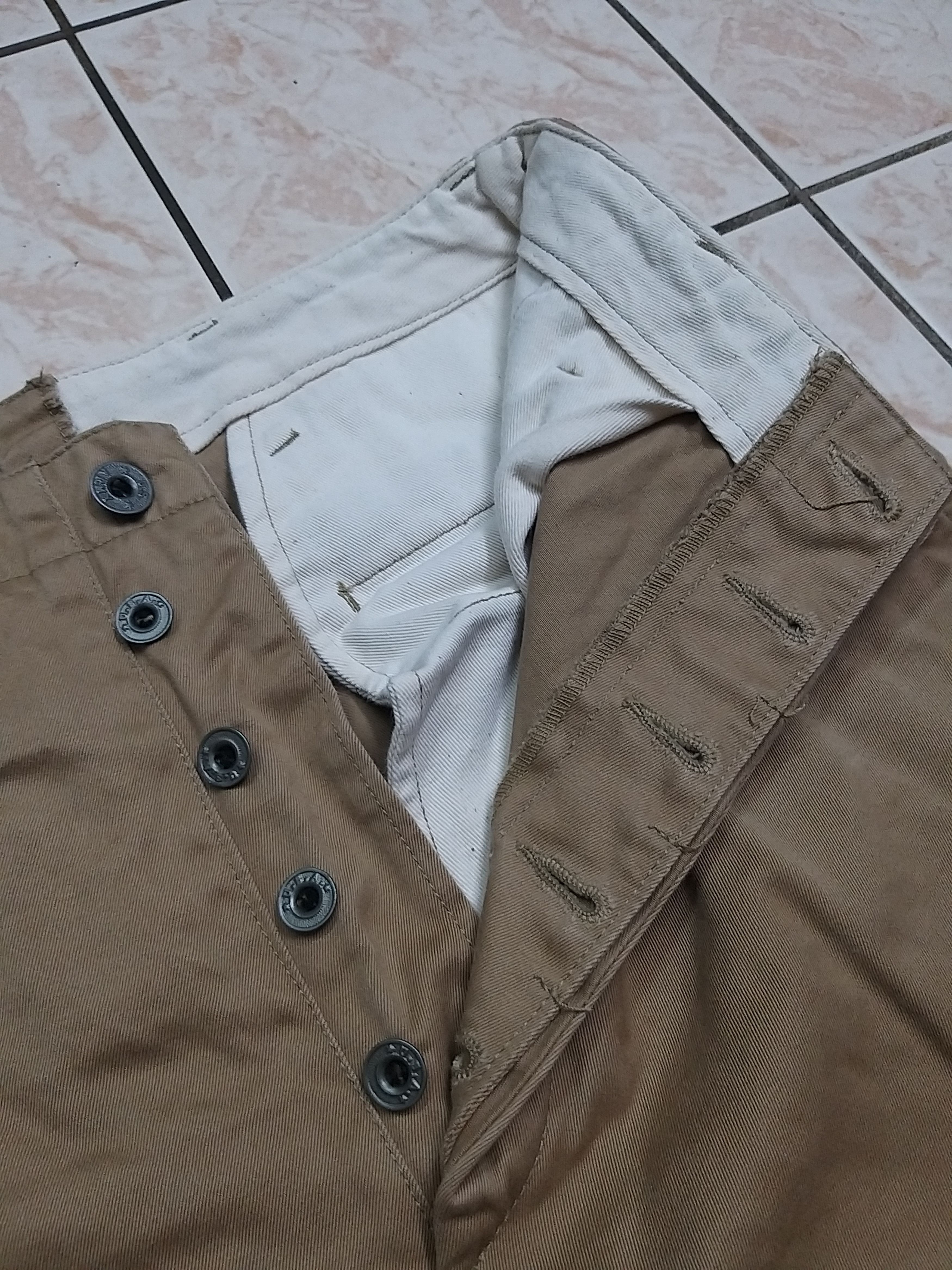 Buzz Rickson's NICE🔥VINTAGE BUZZ RICKSON'S TROUSERS KHAKI CASUAL PANTS Size US 30 / EU 46 - 5 Thumbnail