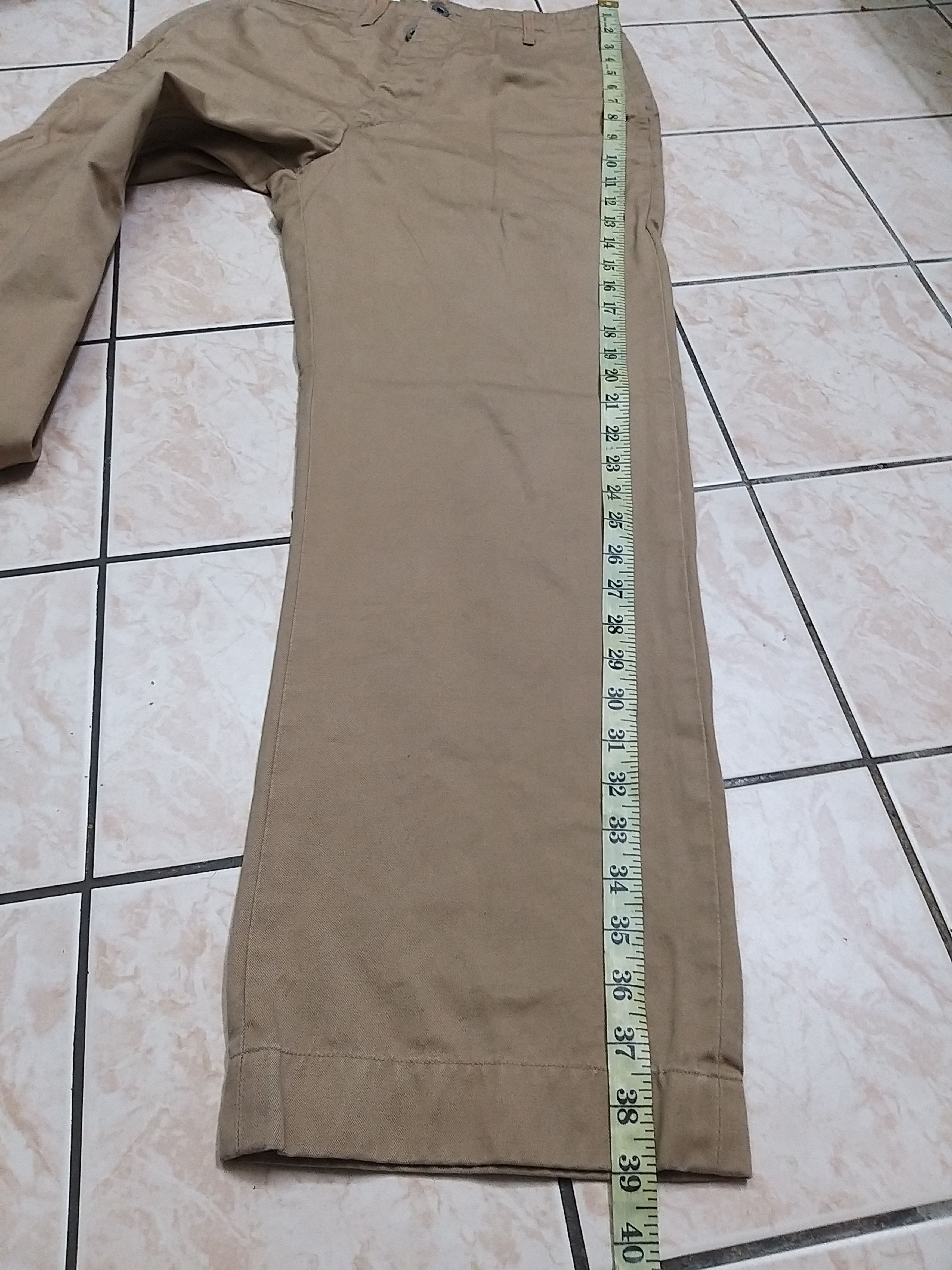 Buzz Rickson's NICE🔥VINTAGE BUZZ RICKSON'S TROUSERS KHAKI CASUAL PANTS Size US 30 / EU 46 - 10 Thumbnail