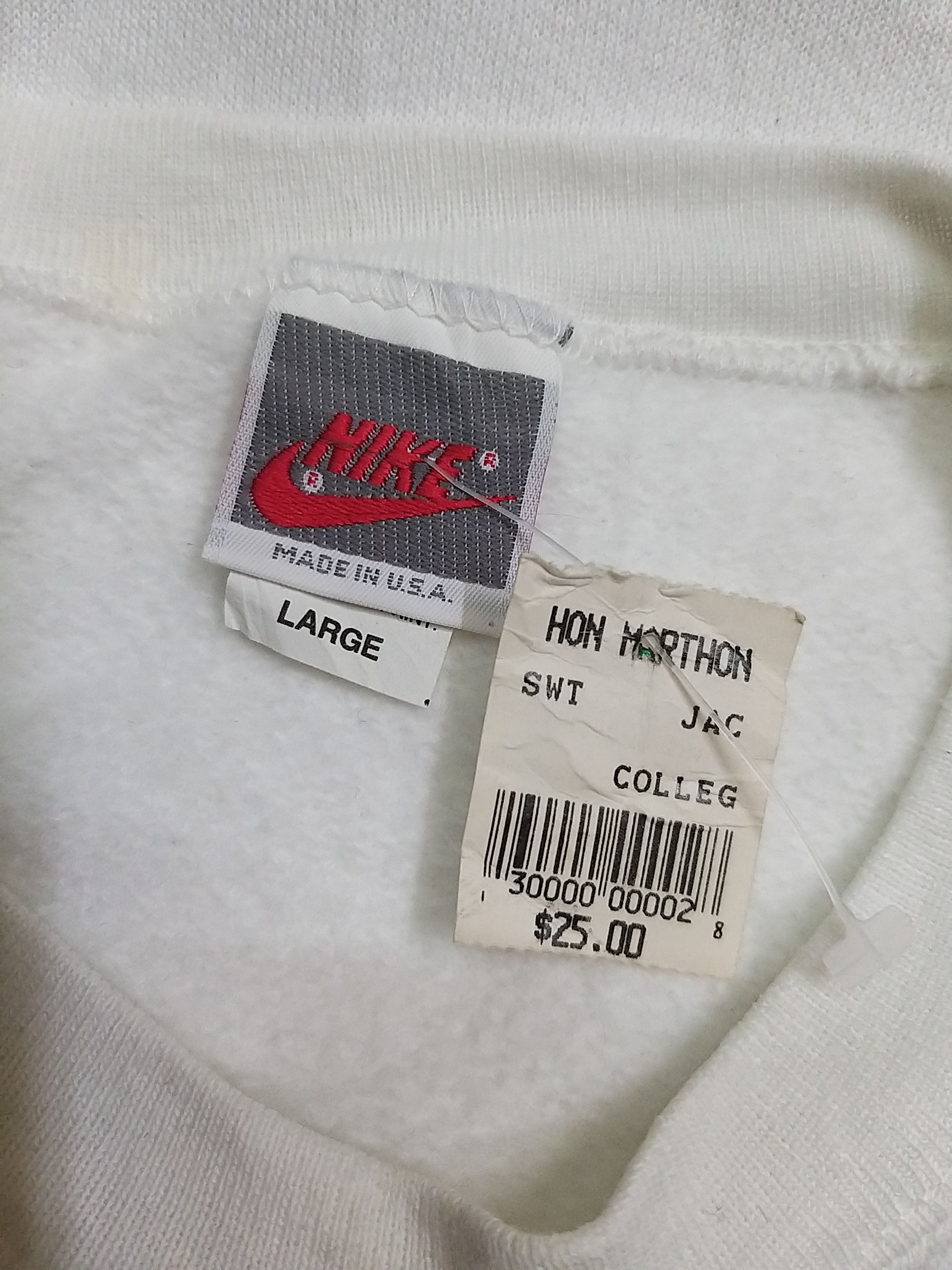 Nike (NWT) Vintage 90s NIKE HONOLULU MARATHON 1993 sweatshirt Size US L / EU 52-54 / 3 - 6 Thumbnail