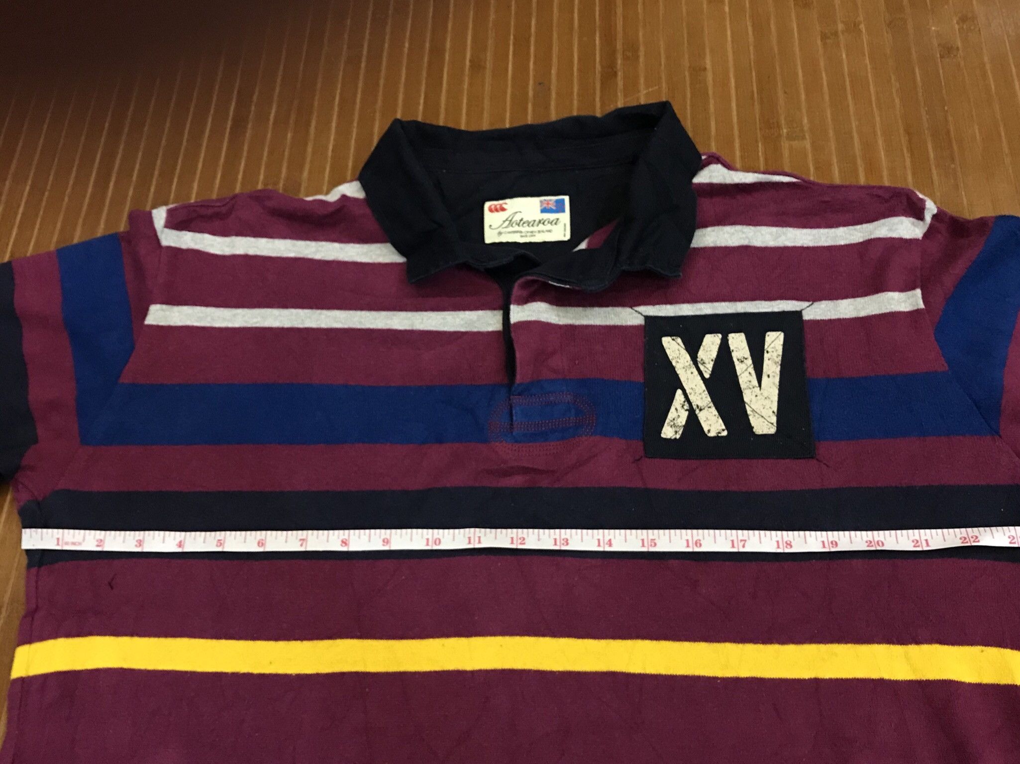 Super-Sized Canterburry Aotearoa Striped Long Sleeves Shirt