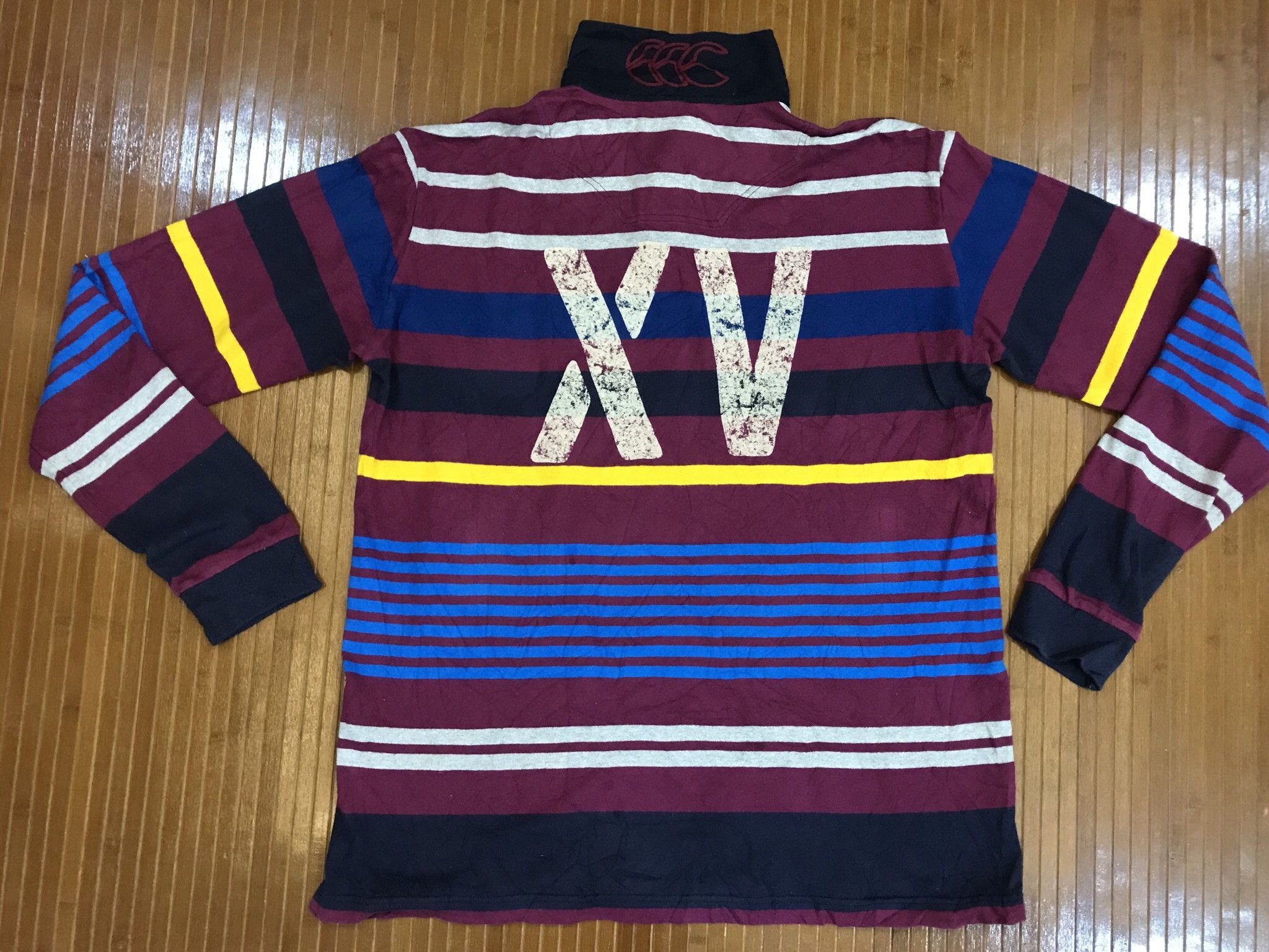 Super-Sized Canterburry Aotearoa Striped Long Sleeves Shirt