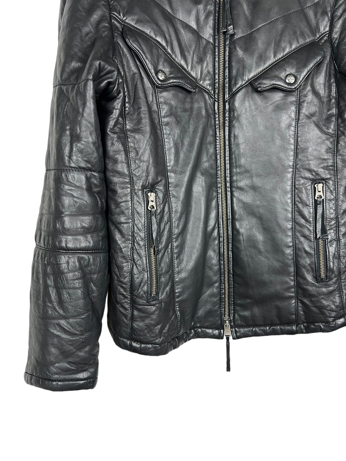 GOA Graffity 🇯🇵 Exclusive Zipper Goat Leather Jacket Size US M / EU 48-50 / 2 - 4 Thumbnail