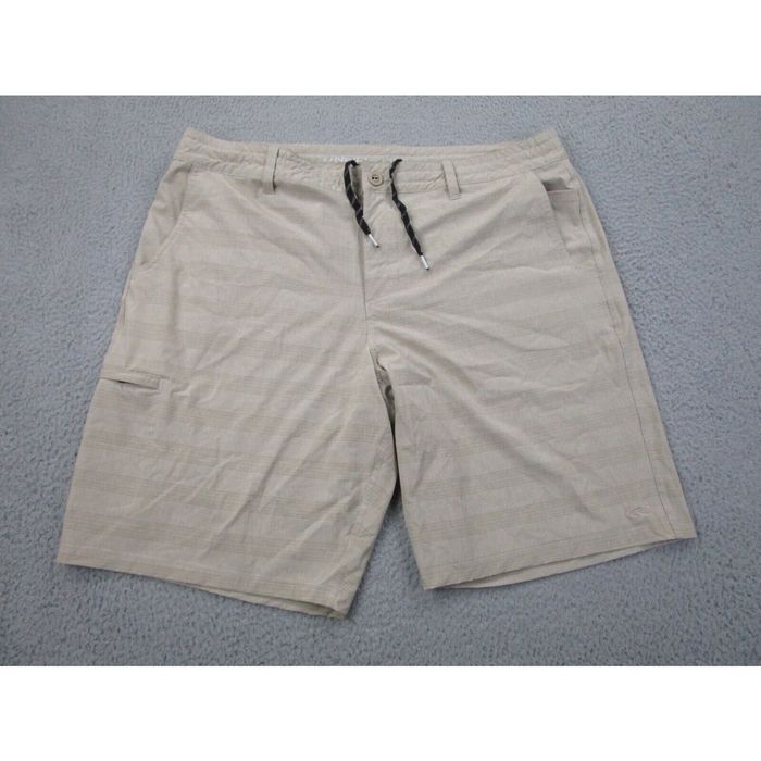Vintage O'neill Shorts Mens 40 Crossover Beige Hybrid Cargo Drawstring